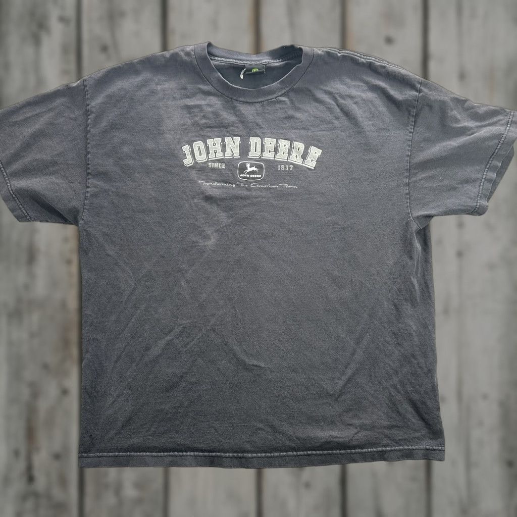 John Deere John Deere Shirt Mens Extra Large Black Graphic Tee Tractor Logo Farming Classic Size US L / EU 52-54 / 3 - 1 Thumbnail