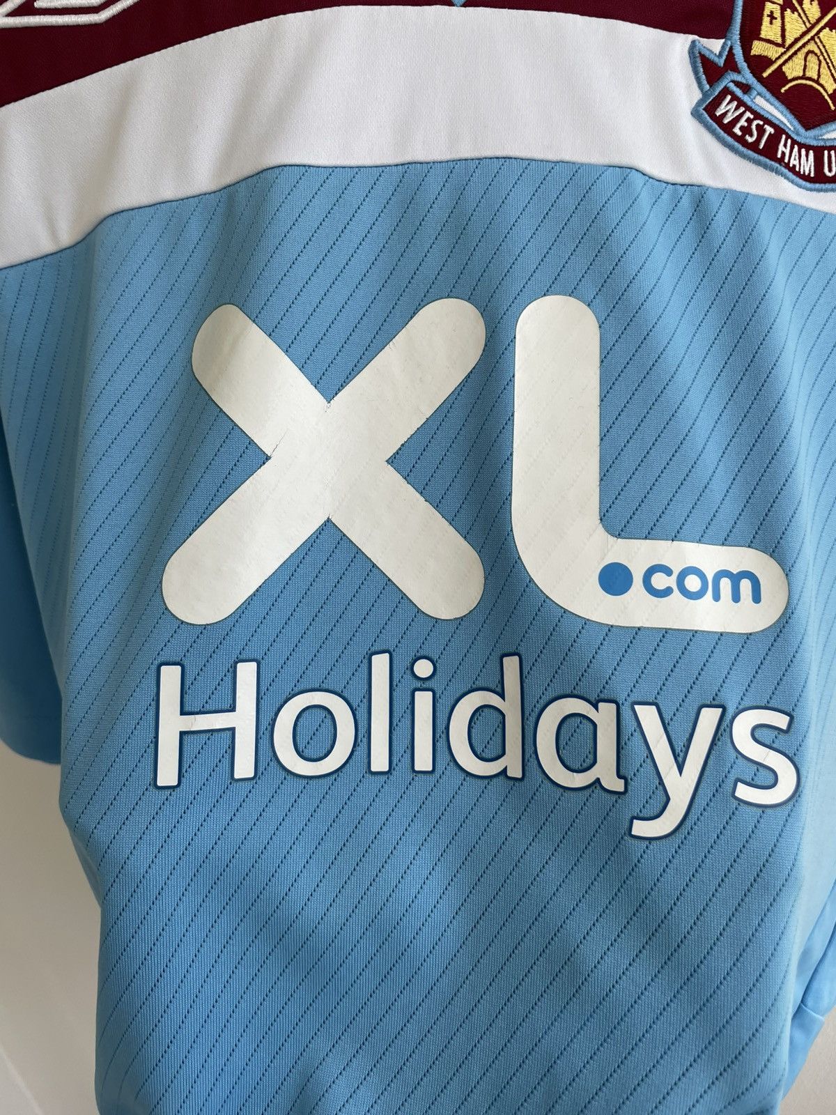 Vintage West Ham United 2008 2009 Away Football Soccer Jersey Shirt Size US XXL / EU 58 / 5 - 6 Thumbnail