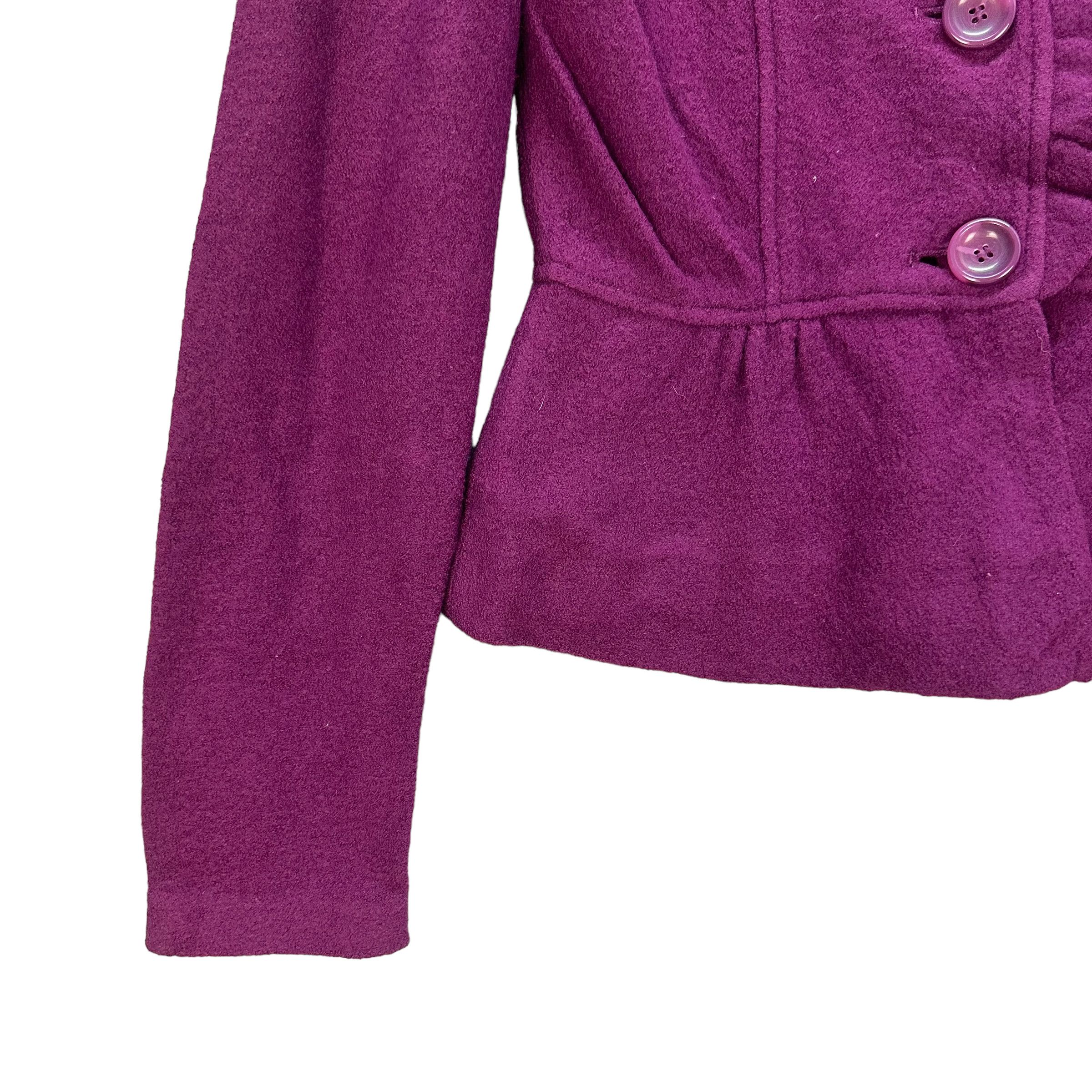 Max Mara MAX MARA WOOL CROP JACKET #8044-198 Size M / US 6-8 / IT 42-44 - 4 Thumbnail
