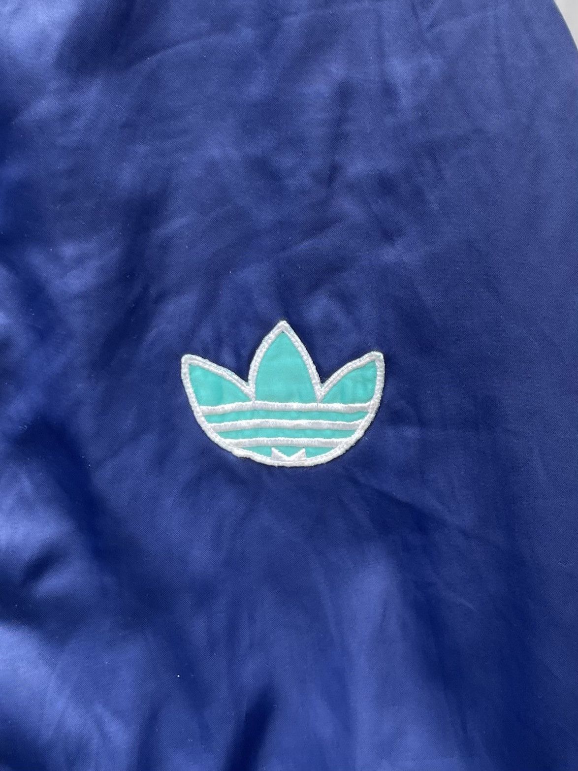 Adidas Vintage 80s 90s Team Adidas Originals Blue Satin Bombe Size US L / EU 52-54 / 3 - 5 Thumbnail