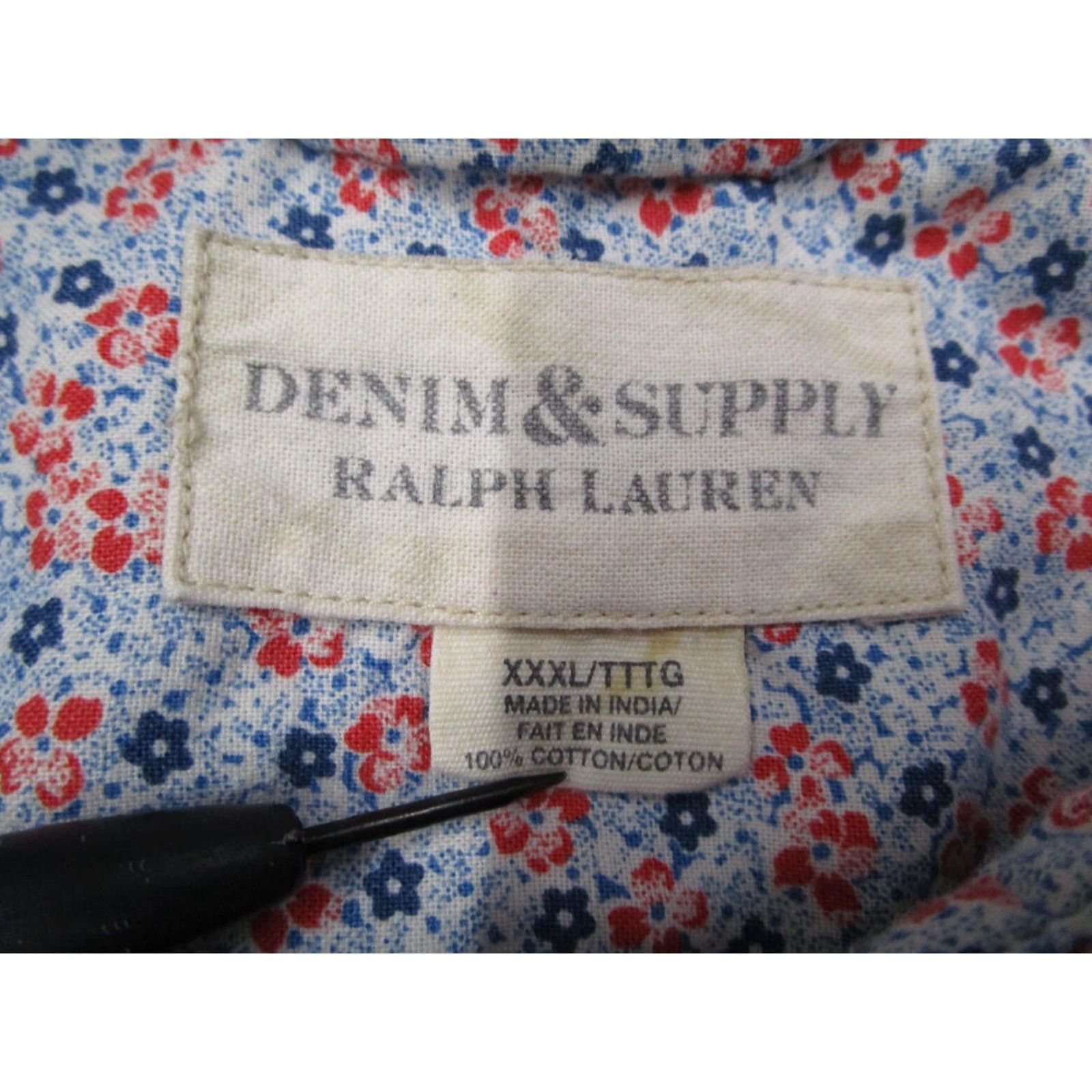 Ralph Lauren Ralph Lauren Denim & Supply Shirt Mens 2XL Button Up Red Floral Long Sleeve Casual Work Size US XXL / EU 58 / 5 - 3 Thumbnail