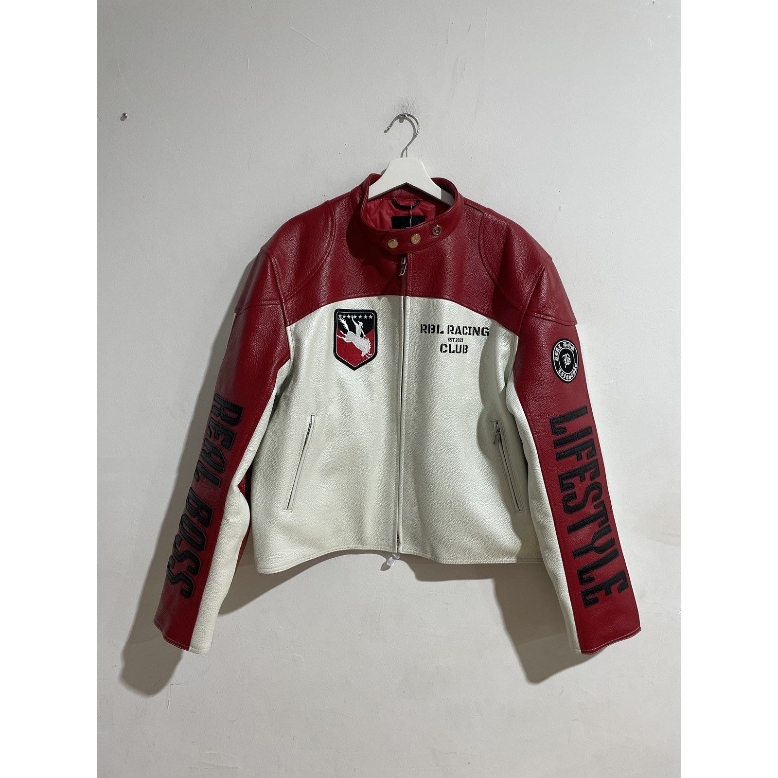Other RBL RED RACING LEATHER JACKET SIZE XL NEW Size US XL / EU 56 / 4 - 1 Thumbnail