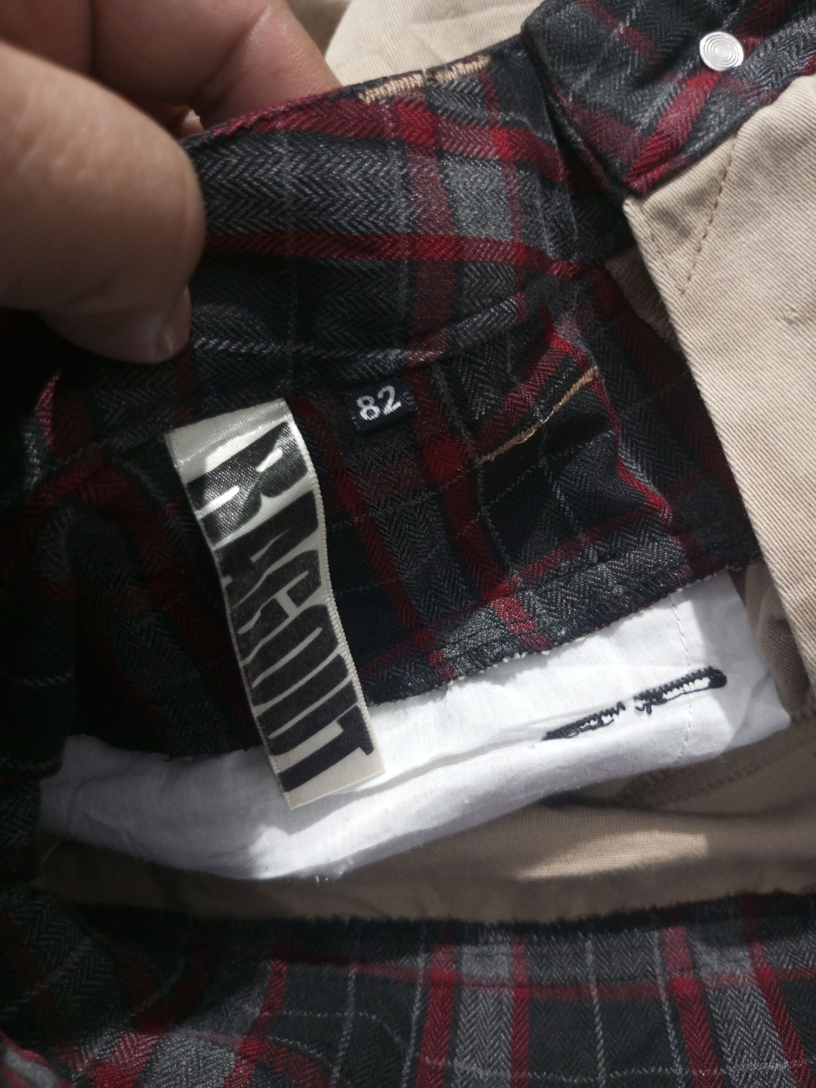 Japanese Brand Japanese brand Ragout double waist chekerd pants Size US 31 - 12 Thumbnail