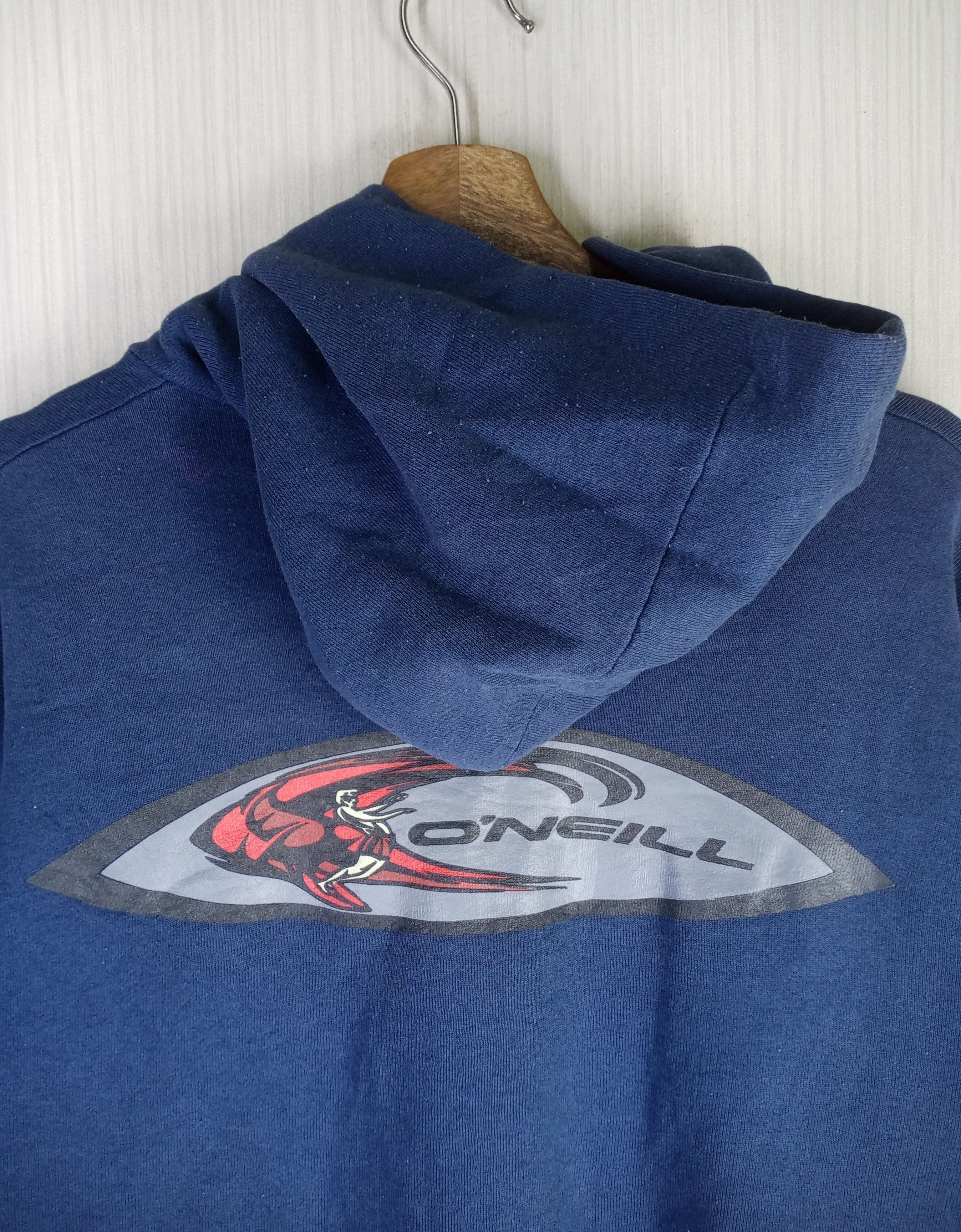O'Neill Rare Vintage 90s O'Neill Big Logo Hoodie Sweatshirt Size US L / EU 52-54 / 3 - 2 Thumbnail