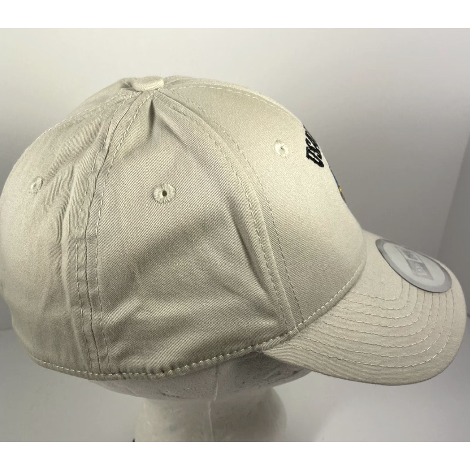 New Era New Era Army Baseball Cap Fitted Sz S/M Light Beige Embroidery Logo Unisex Adults Cap Size ONE SIZE - 2 Thumbnail
