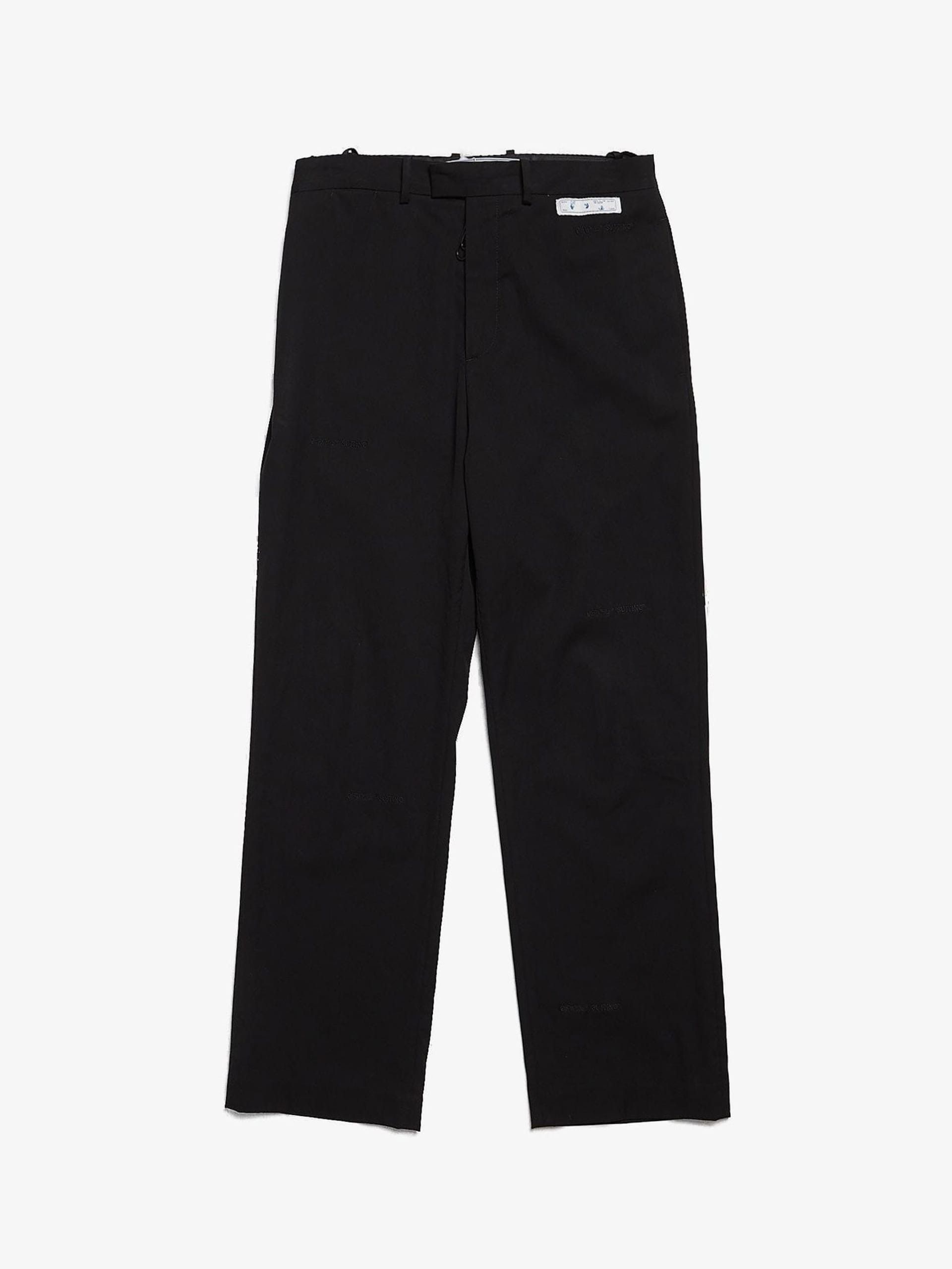 Off-White Black Logo Tape Short-Sleeve T-Shirt