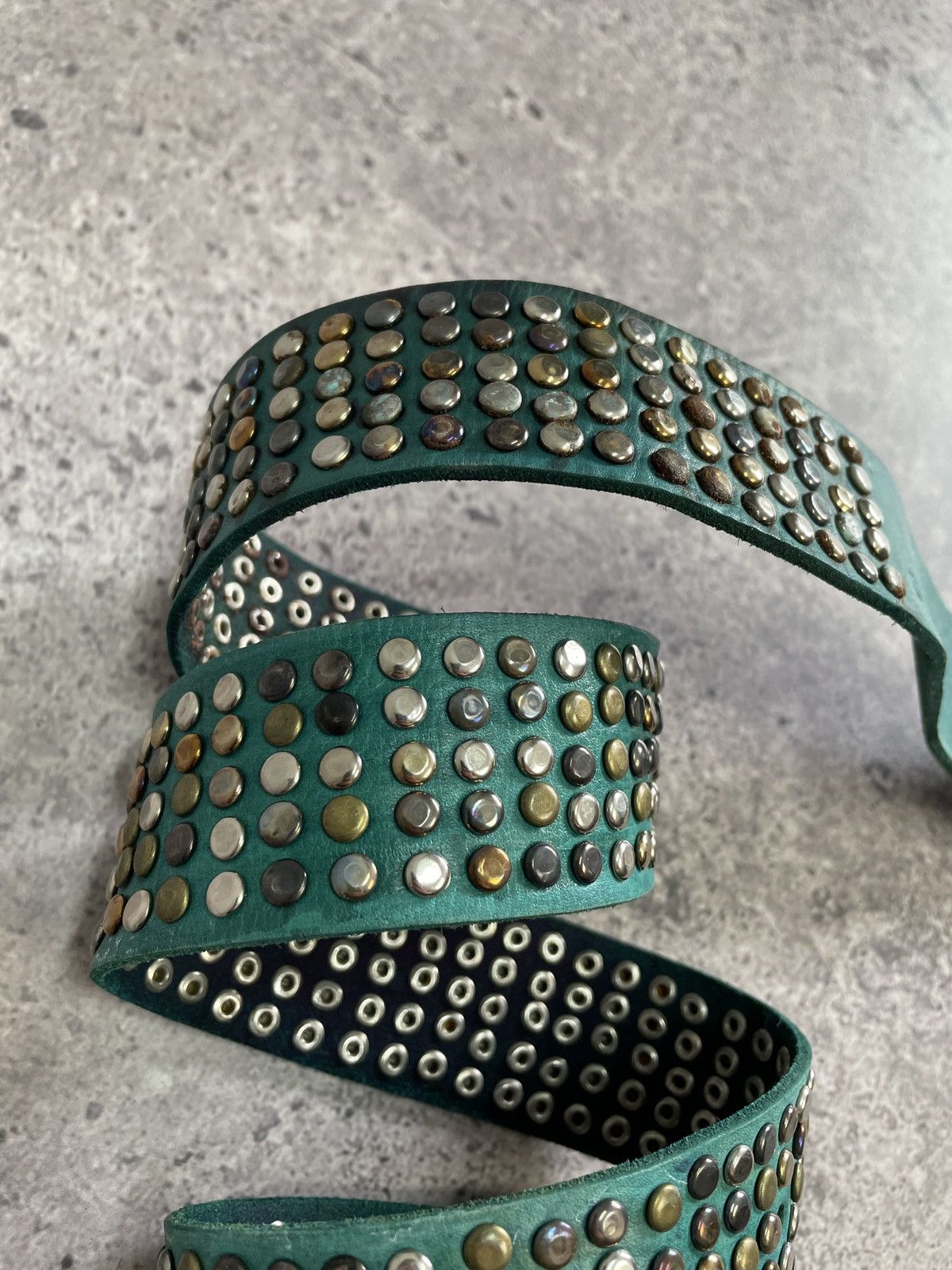 Hysteric Glamour Vintage Belt 00s Rhinestones Punk Leather Belts size 34/36 Size 34 - 7 Thumbnail