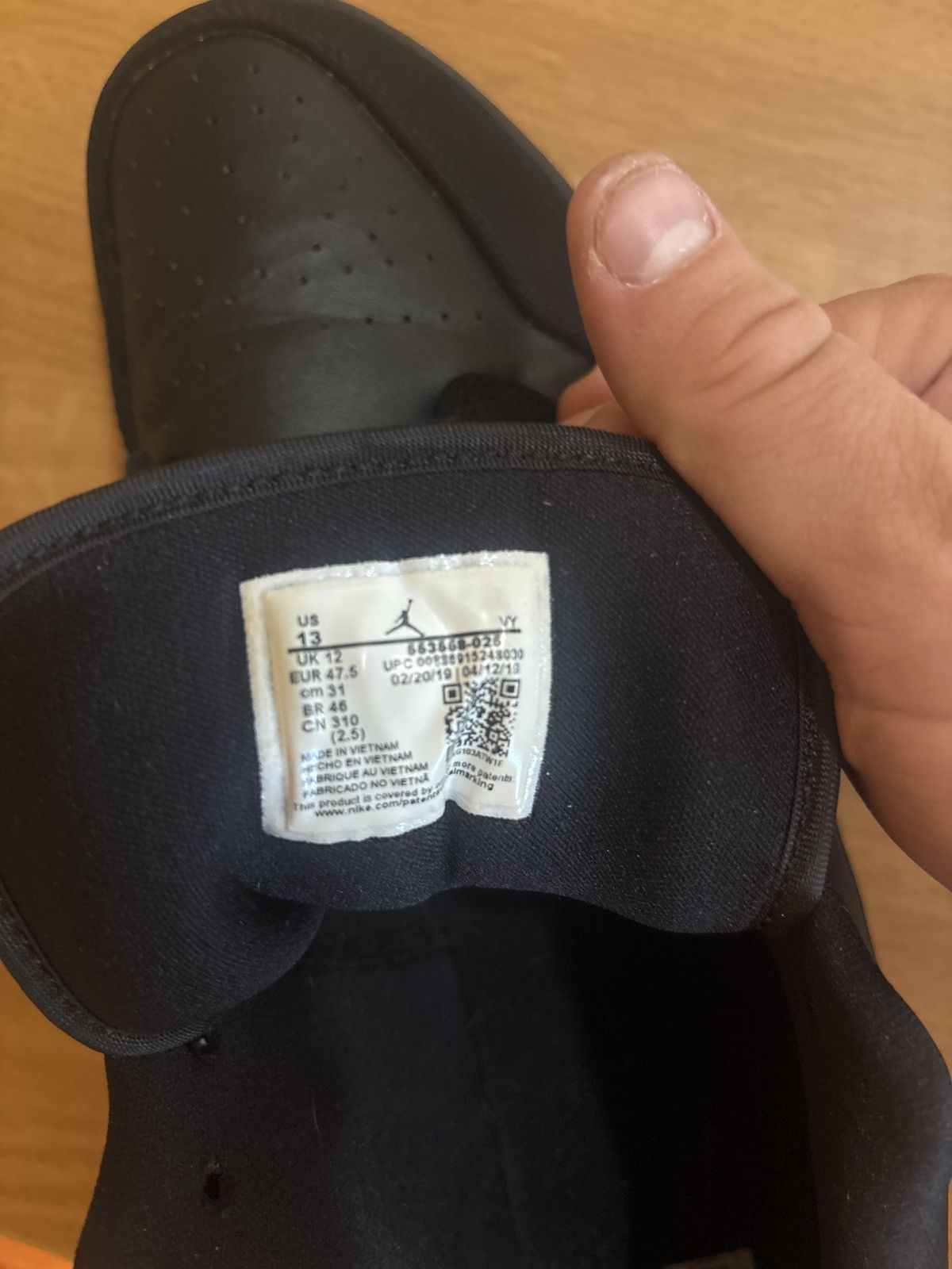 Jordan Brand × Nike Jordan 1 Retro Low Triple Black Size US 13 / EU 46 - 7 Thumbnail