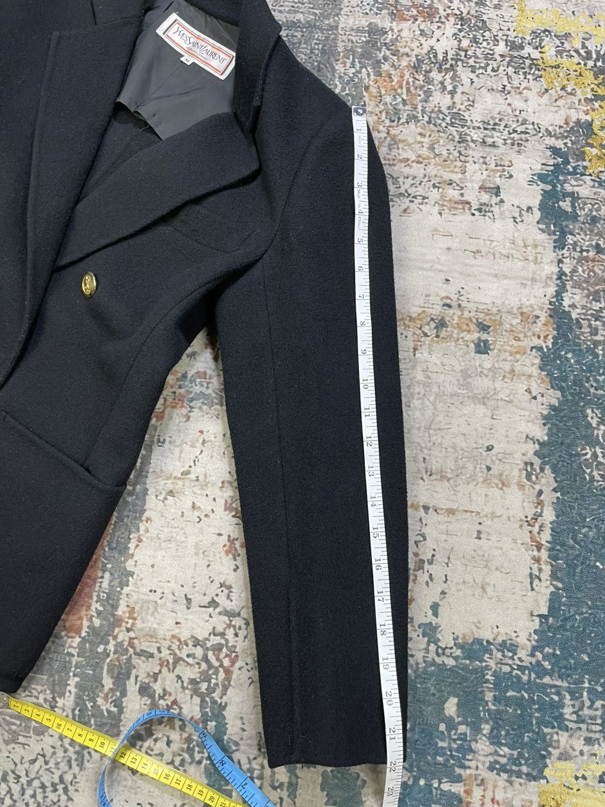 Yves Saint Laurent Yvest Saint Laurent Ysl Double Breasted Wool Blazer Size M / US 6-8 / IT 42-44 - 11 Thumbnail
