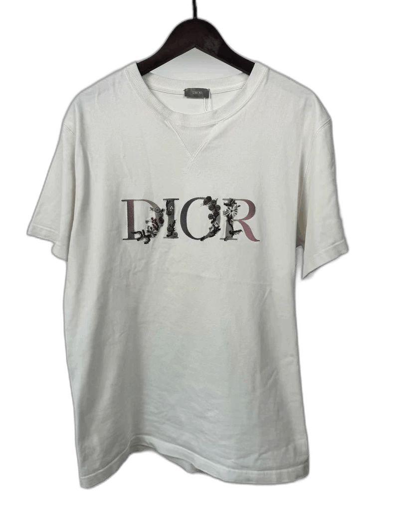 Dior Dior Floral Letter Short Sleeve T-Shirt-yf Size US XL / EU 56 / 4 - 1 Thumbnail