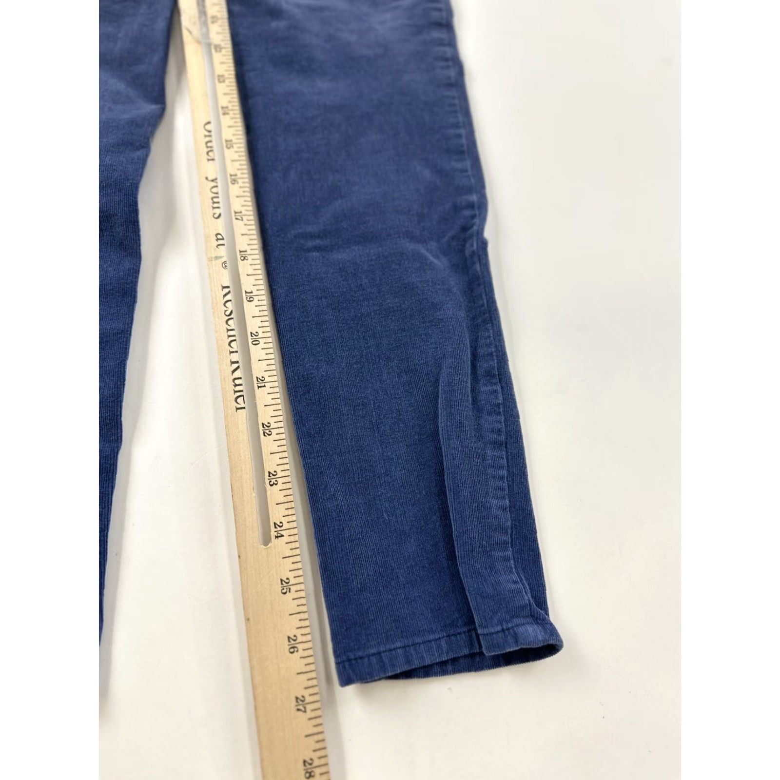 Anthropologie Pilcro and the Letterpress Pants Anthropologie 26 Blue Corduroy Serif Size 26" / US 2 / IT 38 - 7 Thumbnail