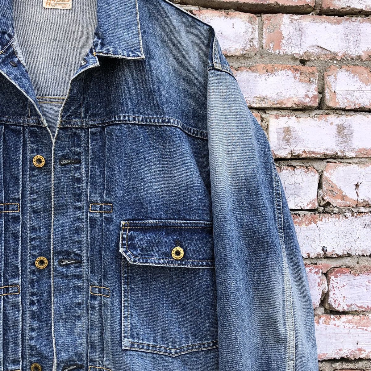 Johnbull Attick by Johnbull Type 1 Denim Jacket Made In Japan Size US L / EU 52-54 / 3 - 10 Thumbnail