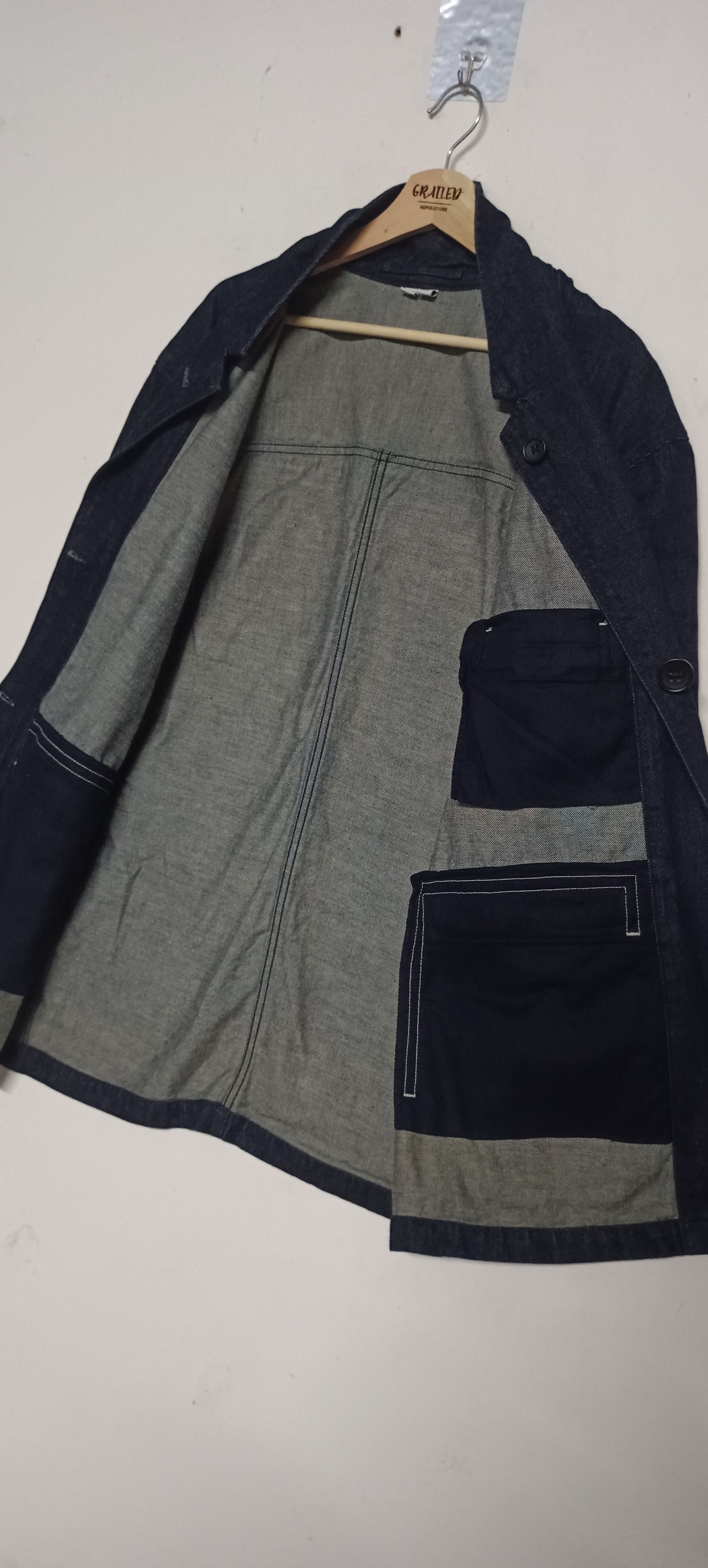 Undercover × Uniqlo Rare🔥🔥Uniqlo Chroe Denim Jacket Size US XL / EU 56 / 4 - 3 Thumbnail