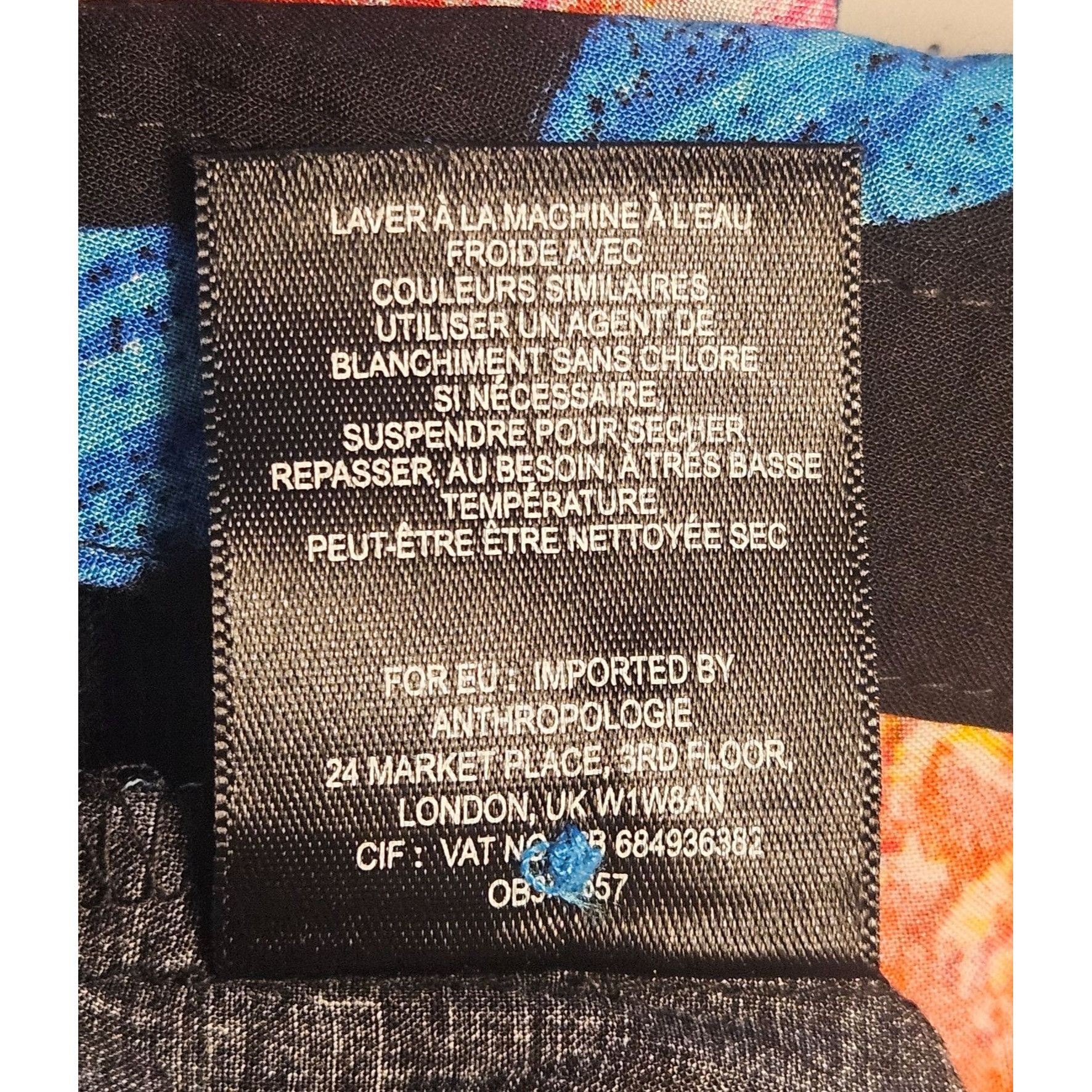 Anthropologie Maeve Black Floral Woman's Blouse 2 Cottage core Boho Chic Size XS / US 0-2 / IT 36-38 - 9 Thumbnail