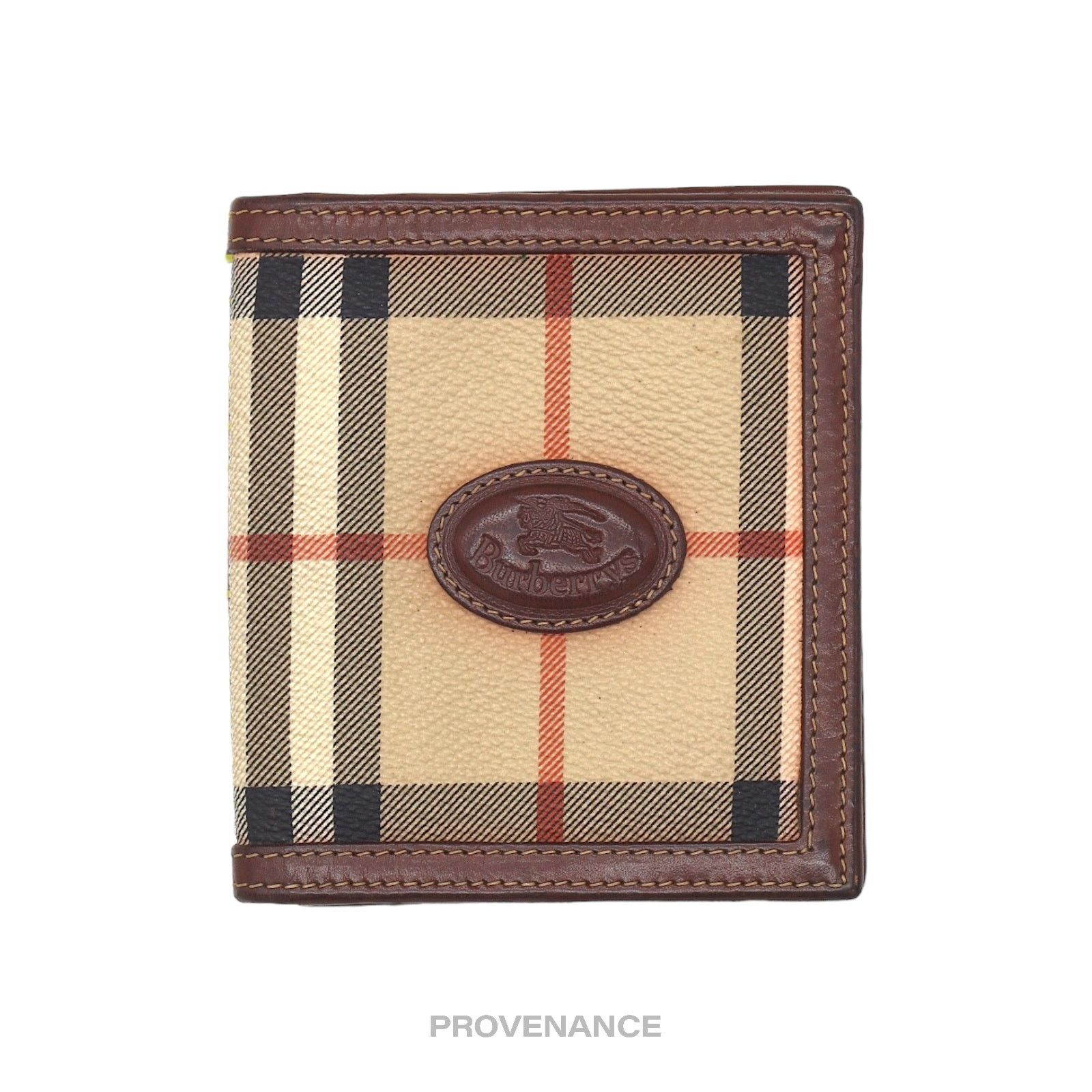 Burberry 🔴 Burberry ID Bifold Wallet - Nova Haymarket Check Brown Size ONE SIZE - 1 Thumbnail