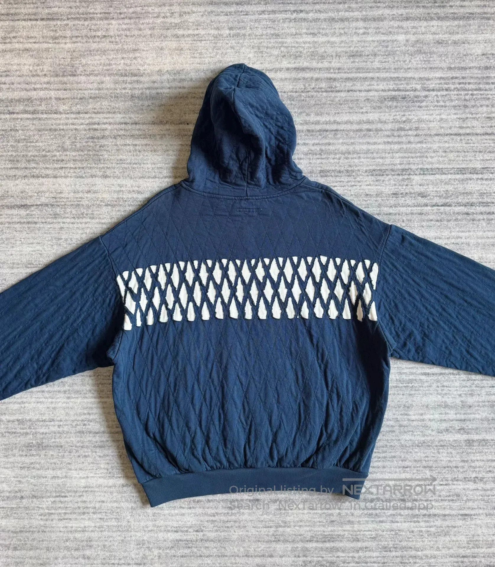 Stefan Cooke Stefan Cooke Hooded Diamond Pattern Sweatshirt. Size US M / EU 48-50 / 2 - 3 Thumbnail