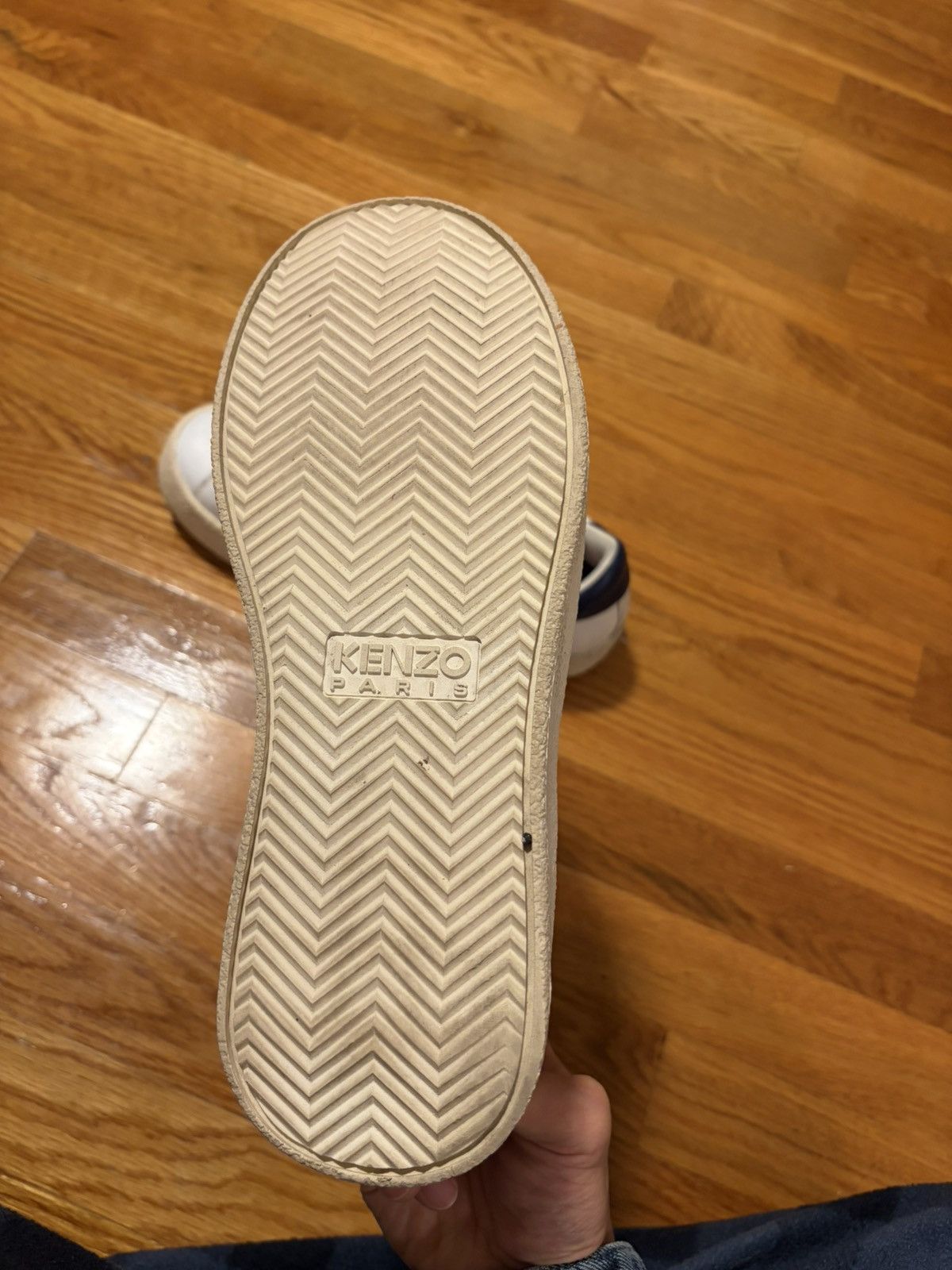 Kenzo Kenzo white leather sneakers Size US 8 / EU 41 - 3 Thumbnail