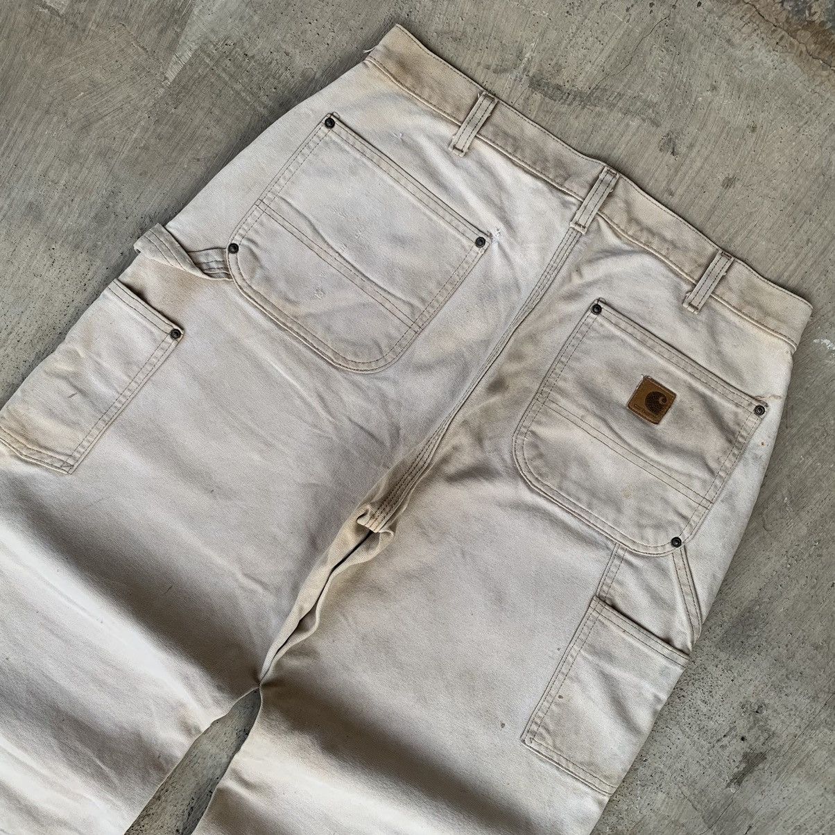 Carhartt Distressed Carhartt carpenter Double knee B136-BRN sun faded Size US 34 / EU 50 - 10 Thumbnail