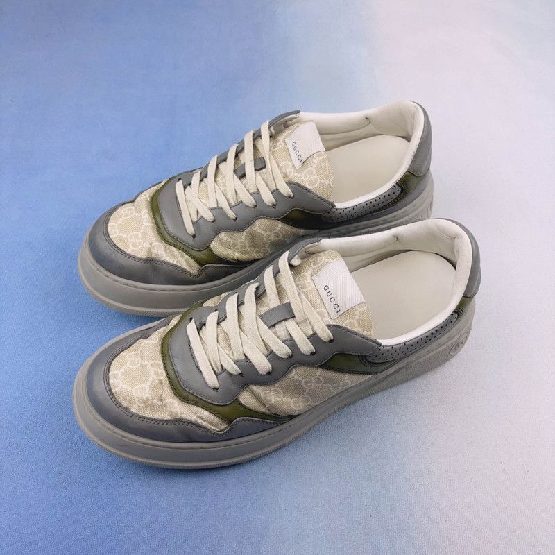 Gucci Gucci Chunky B Sneakers in White, Blue, Green 0079 Size US 11 / EU 44 - 1 Thumbnail