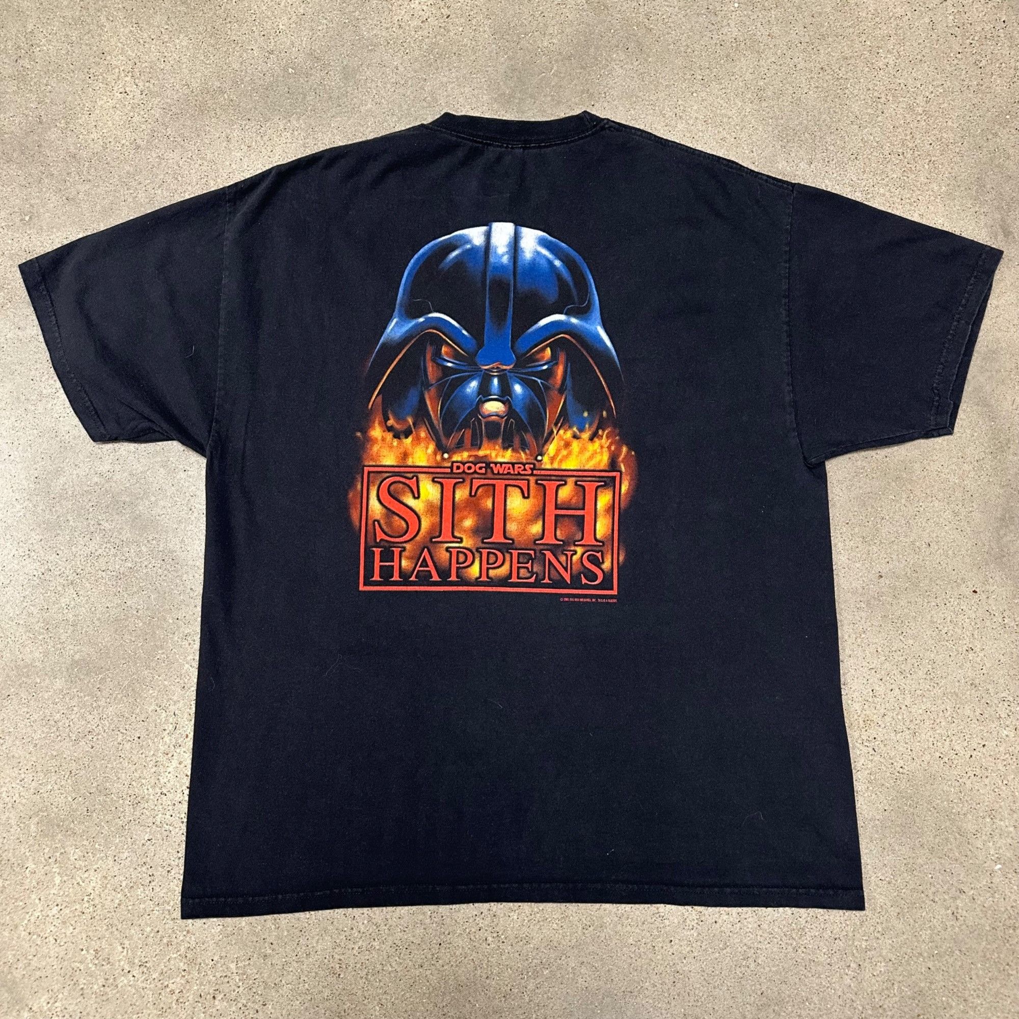 Vintage Vintage Big Dogs Dog Wars Sith Happens Shirt Size US XL / EU 56 / 4 - 1 Thumbnail