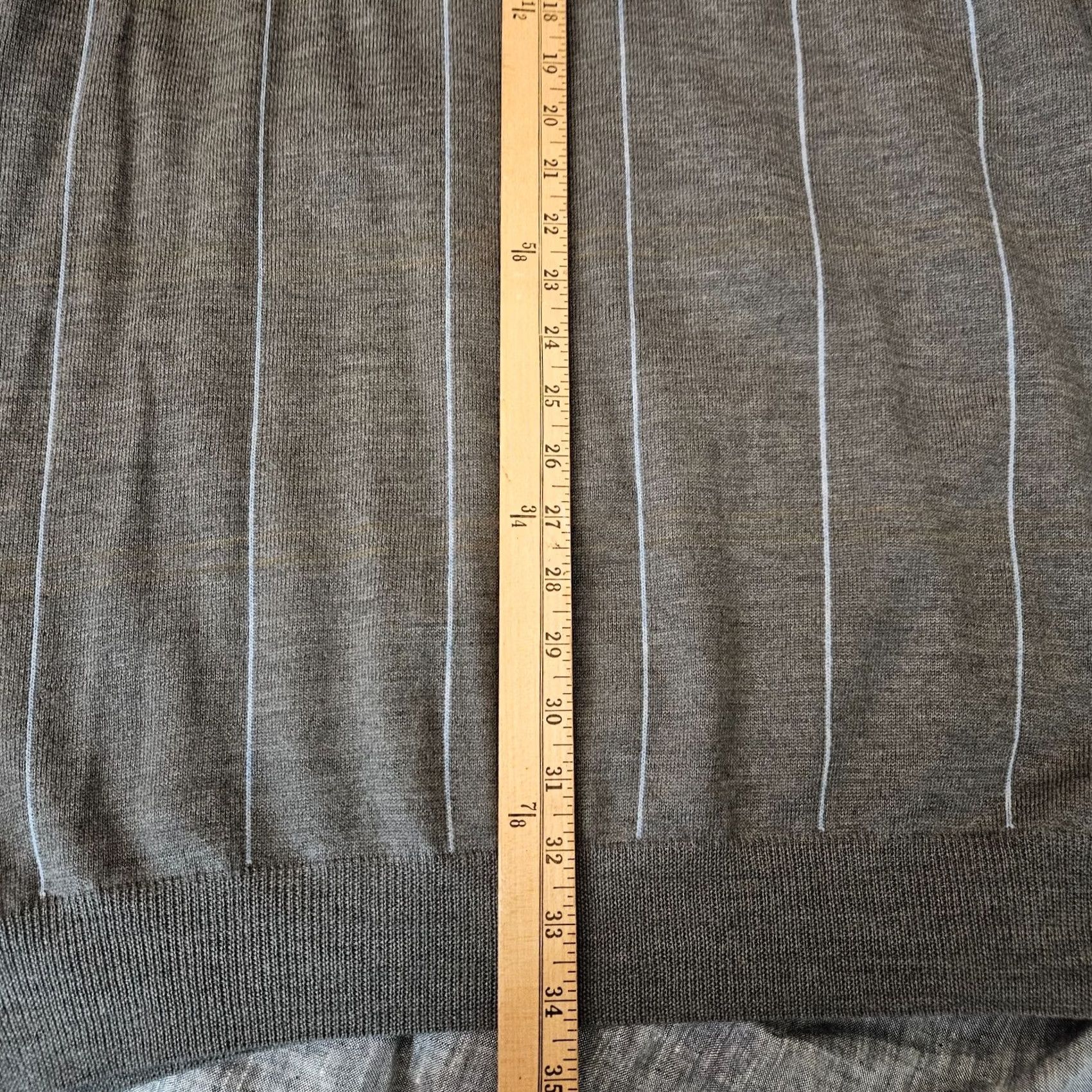 Vintage Toscano Men Sweater 2XT Gray 100% Merino Wool Pullover Knit Crew Neck Knit Style All Seasons Casual Clothings Size US XXL / EU 58 / 5 - 7 Thumbnail