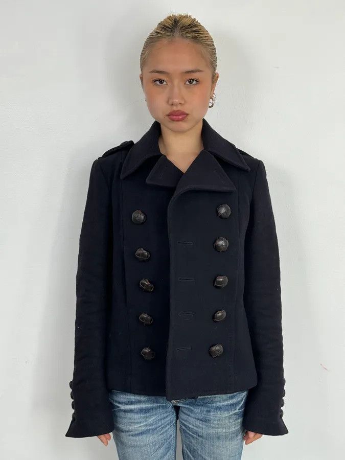 Dsquared2 AW2009 Dsquared2 Dark Classy Caban Wool Coat Size S / US 4 / IT 40 - 2 Thumbnail
