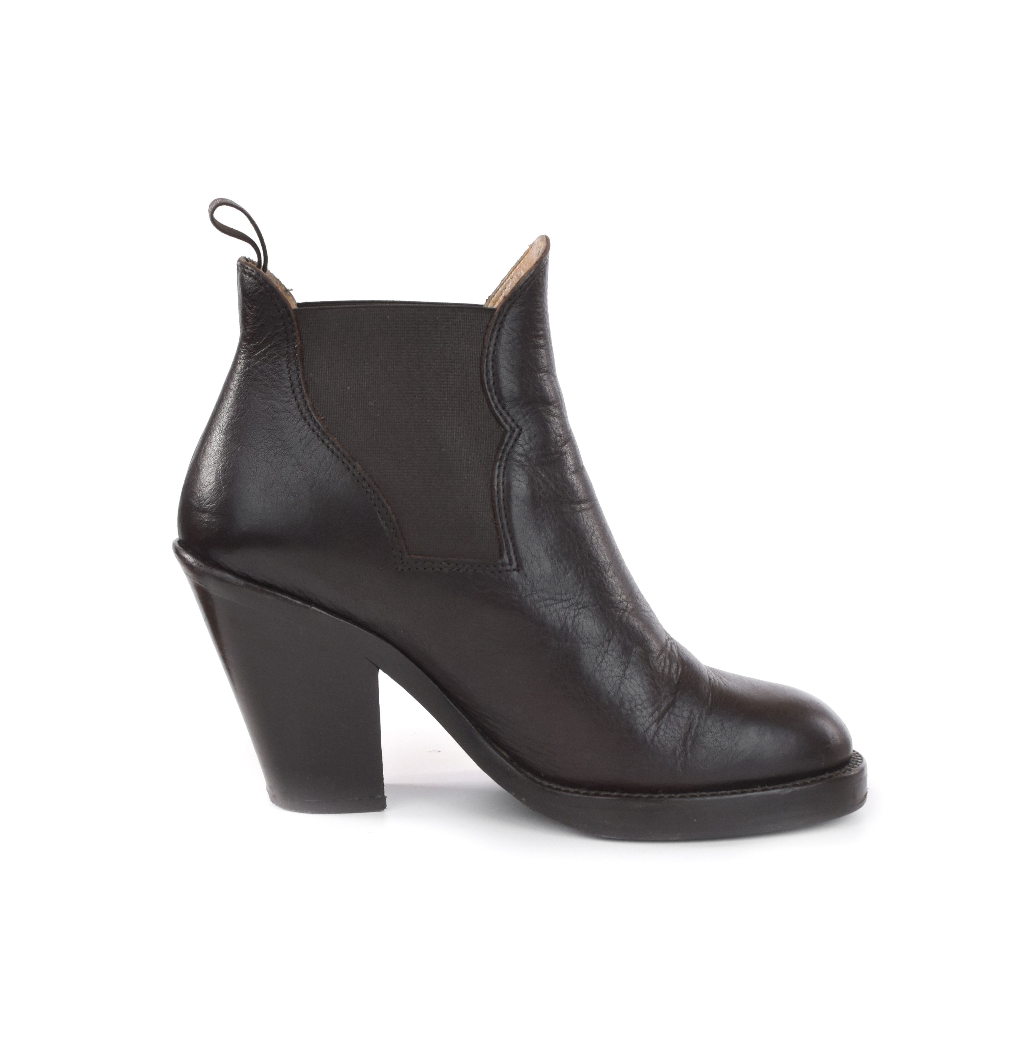 Acne Studios ACNE STUDIOS High Heel Chelsea Ankle Boots Leather Shoes Size US 7 / IT 37 - 7 Thumbnail