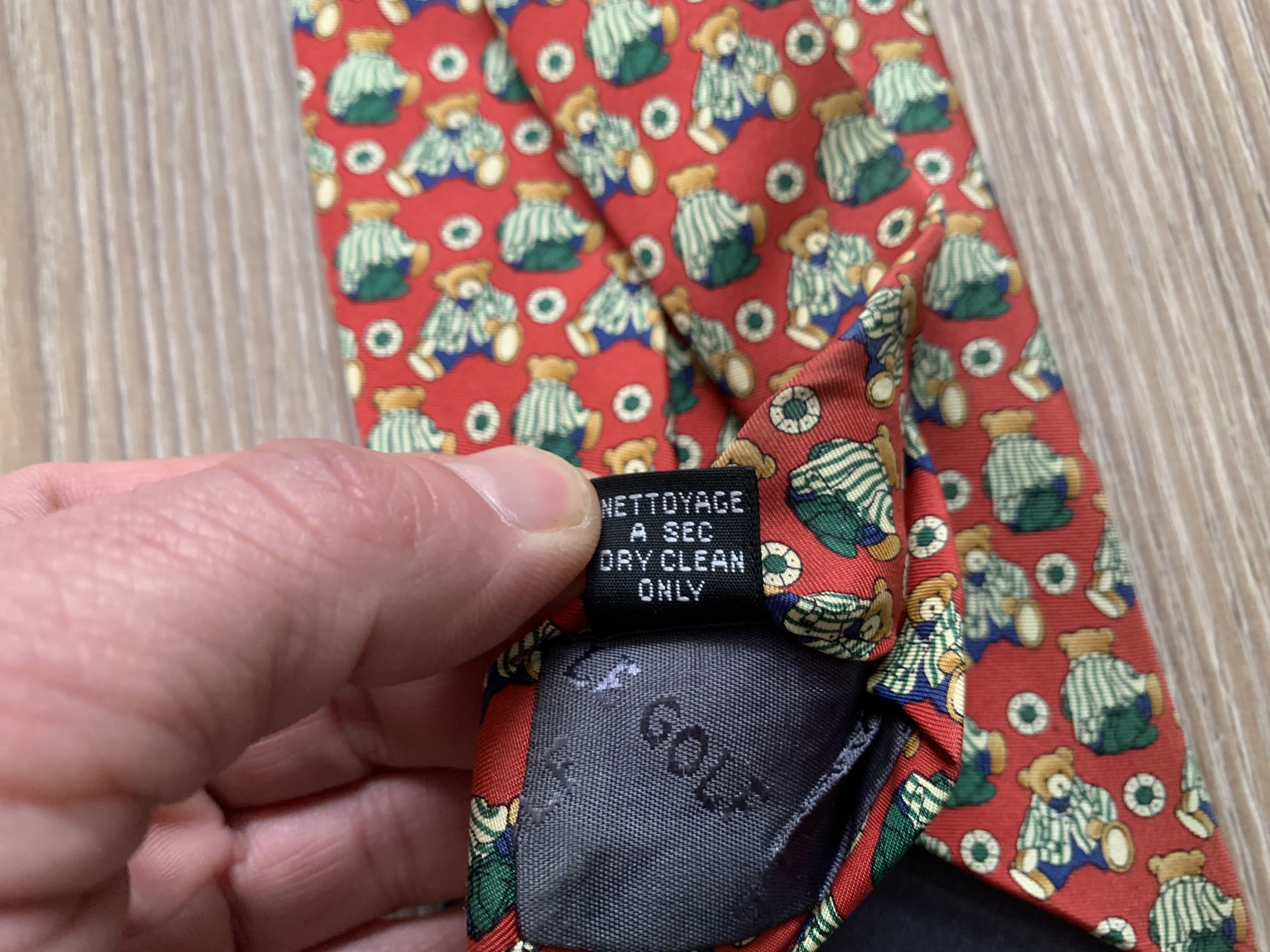 Other Charles Le Golf Vintage Bear Printed Silk Tie Size ONE SIZE - 8 Thumbnail