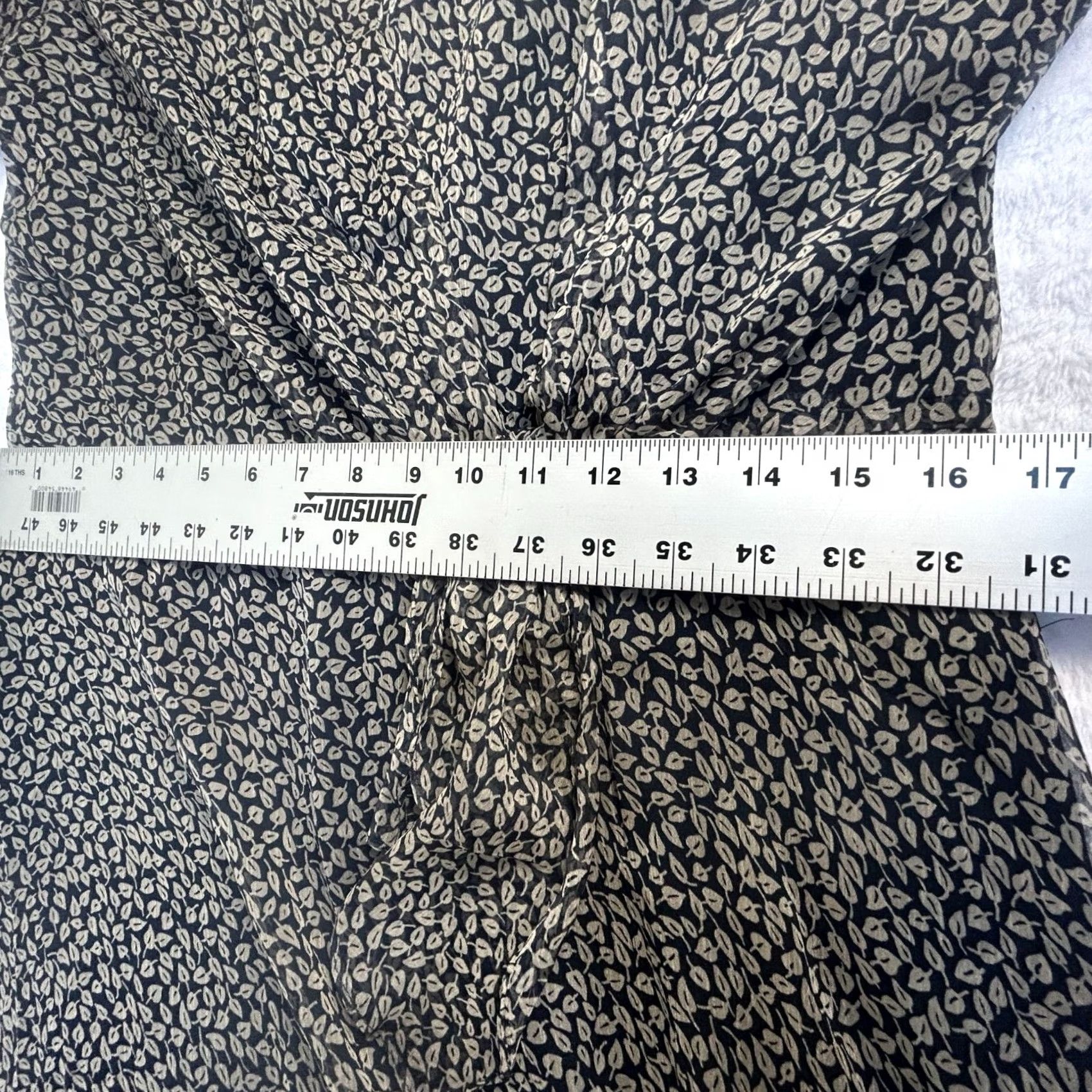 Ralph Lauren Lauren Ralph Lauren Womens Midi Dress Navy Floral Long Sleeve Size 8 Zipper Back Lined A-Line New Size M / US 6-8 / IT 42-44 - 7 Thumbnail