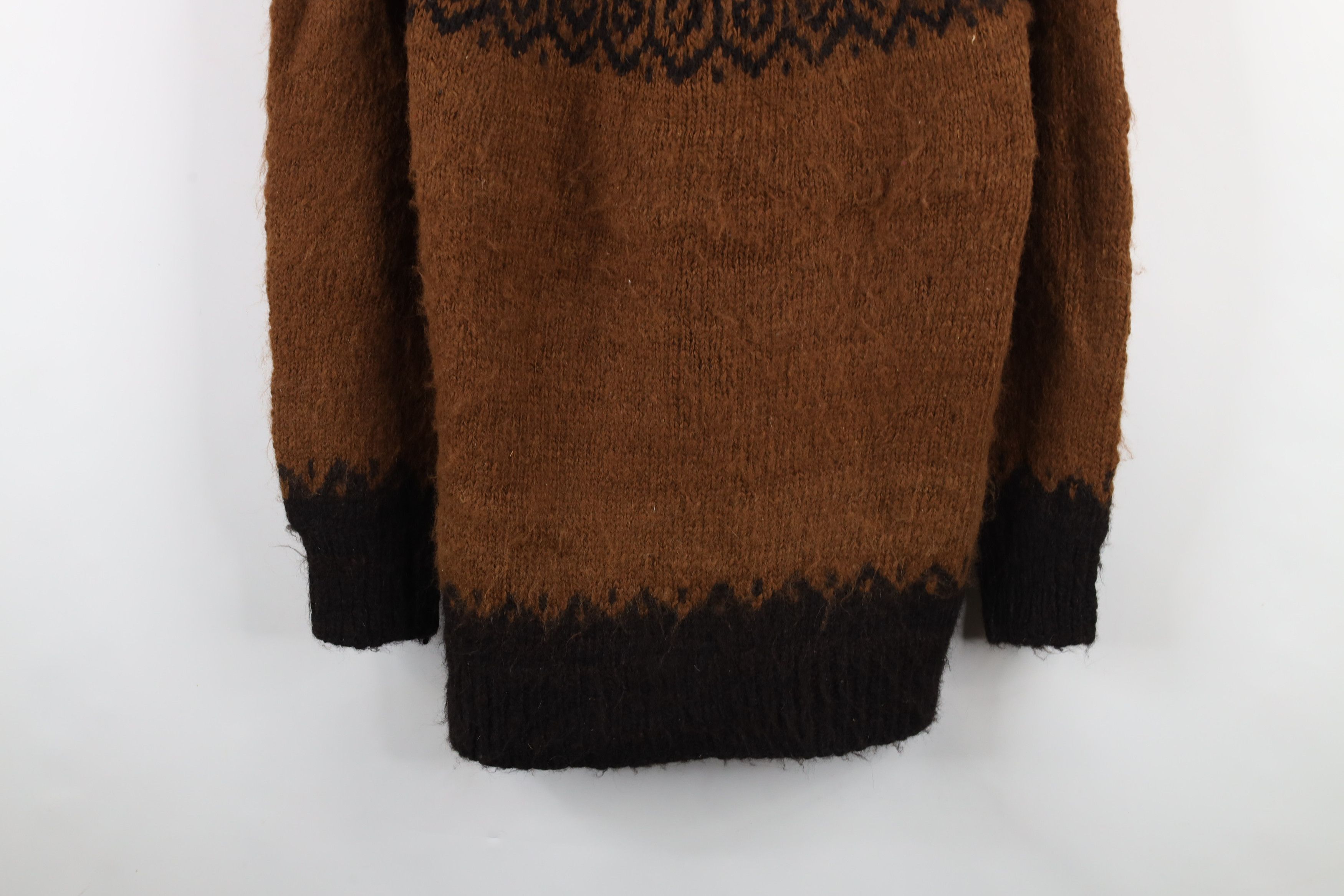 Vintage Vintage 90s Streetwear Alpaca Wool Knit Crewneck Sweater Size XL / US 12-14 / IT 48-50 - 3 Thumbnail