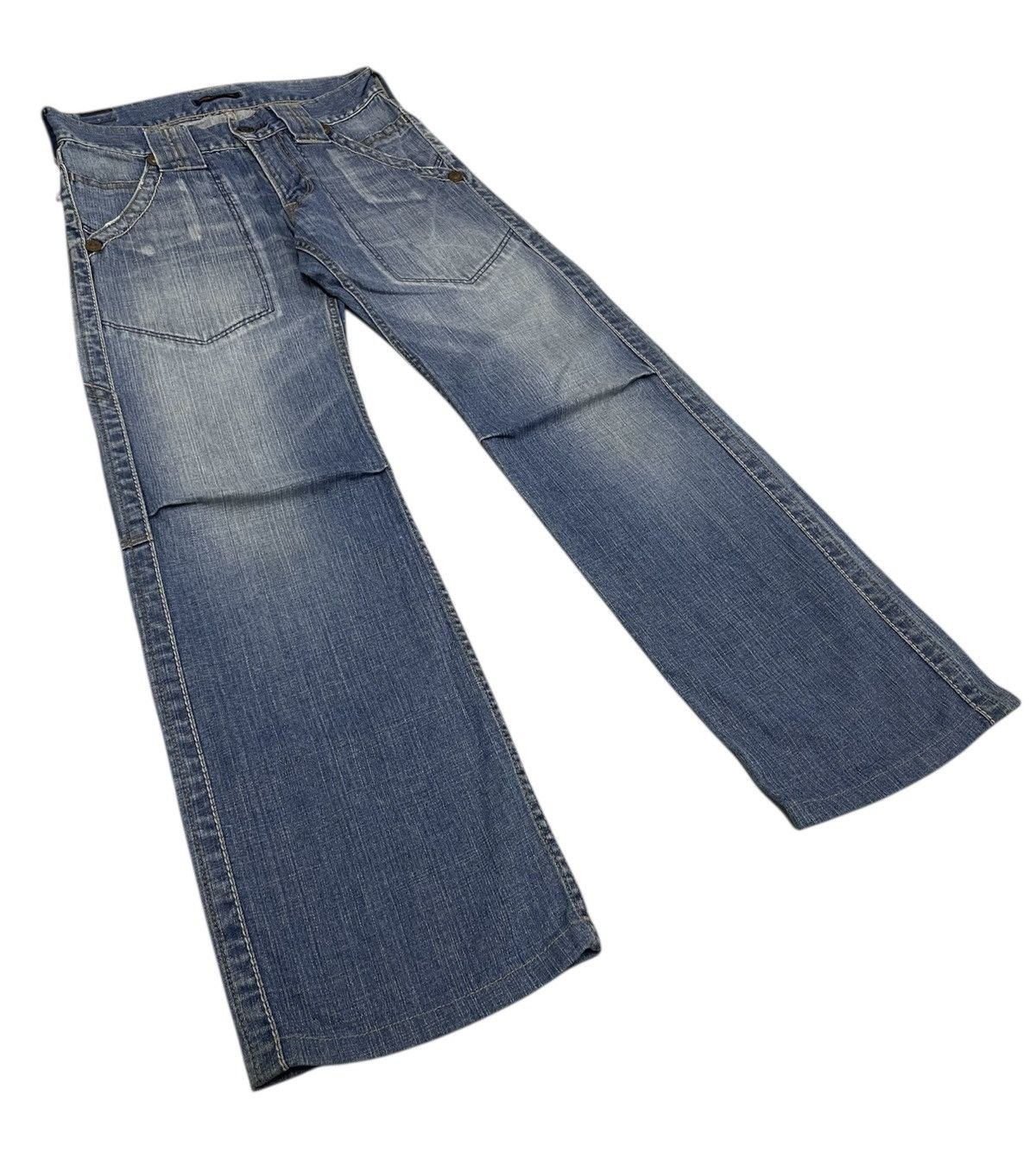 Japanese Brand Vintage BlueWay Union Made Jeans Size US 29 - 2 Thumbnail