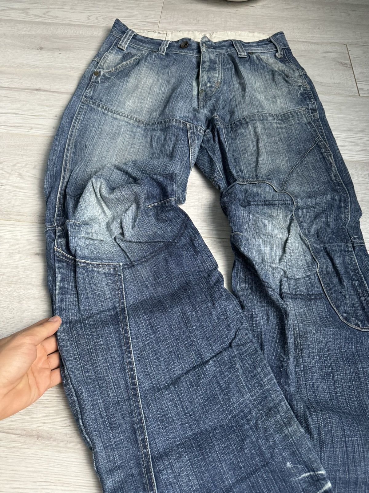 G-Star × Vintage Vintage G Star Hype denim pants Double knee Jeans Size US 32 / EU 48 - 3 Thumbnail