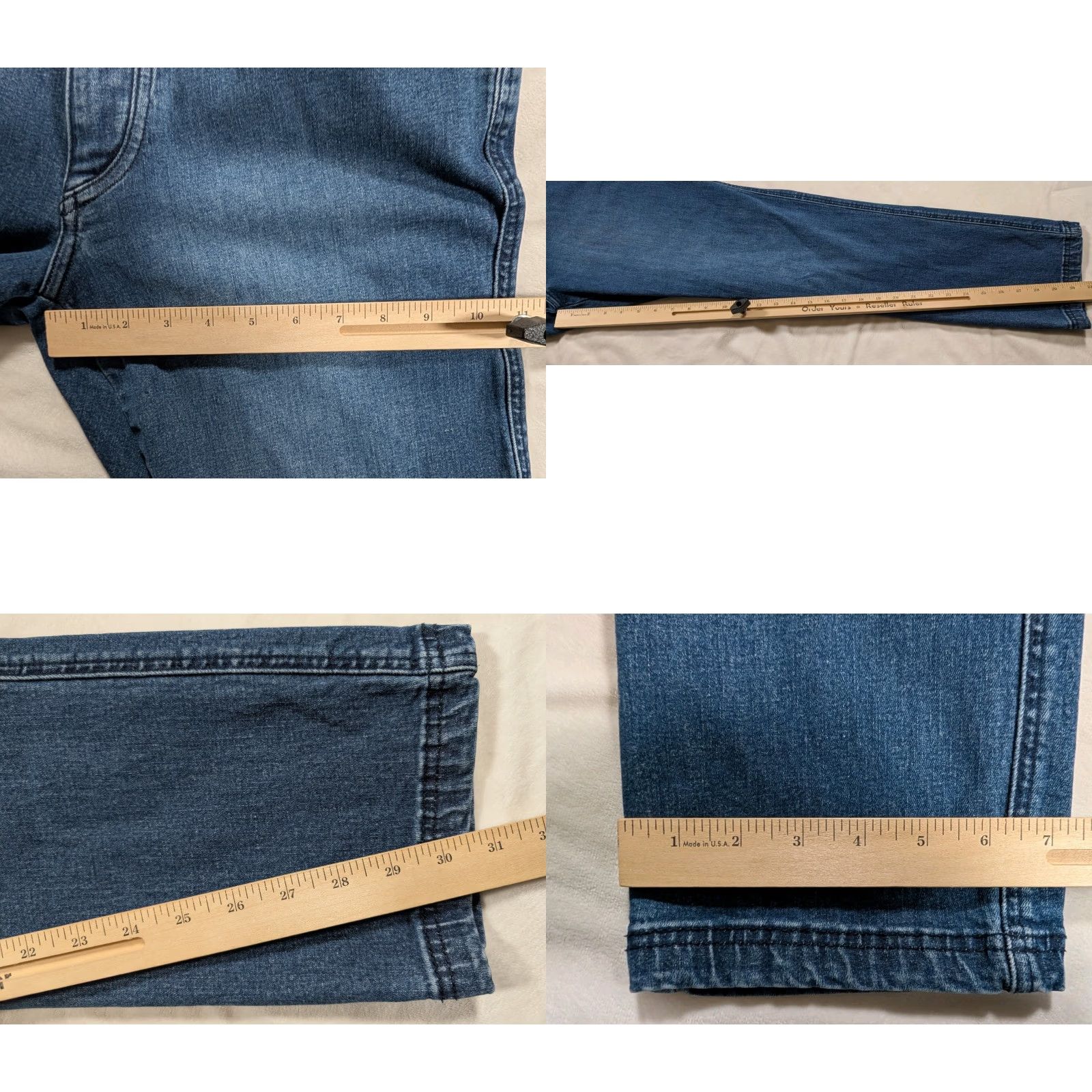 Denime KUHL Denim Jeans Mens 30x30 Indigo Dye Denim Blue Style 5200 Straight 5-Pocket Logo Baggy N/A Size US 34 / EU 50 - 9 Thumbnail