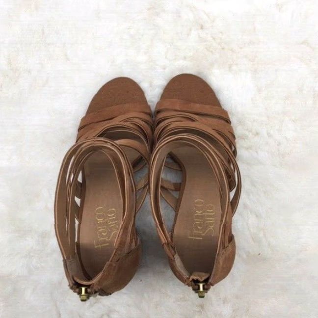 Franco Sarto Franco Sarto Women's Madrid Heeled Ankle Strap Sandals Biscuit Size 7M NWB 09 Size US 7 / IT 37 - 4 Thumbnail