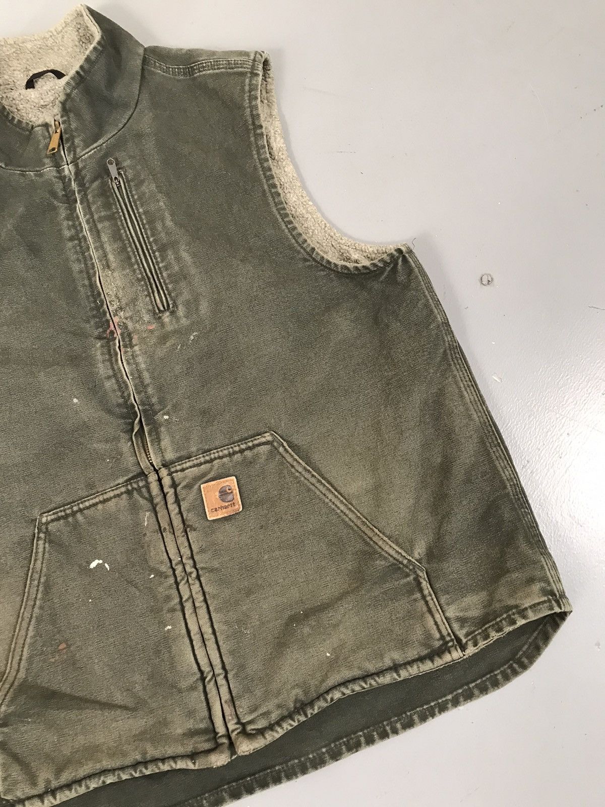 Carhartt × Vintage Vintage 90s Carhartt Sherpa line vest Size US L / EU 52-54 / 3 - 3 Thumbnail