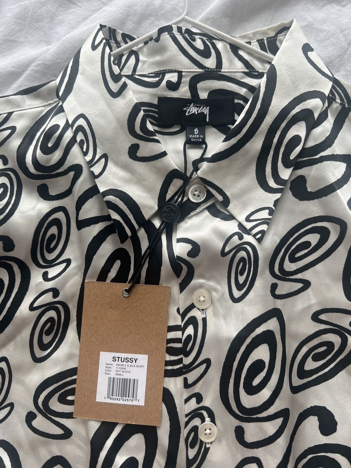 Stussy Stussy swirly s silk shirt Size US S / EU 44-46 / 1 - 12 Thumbnail