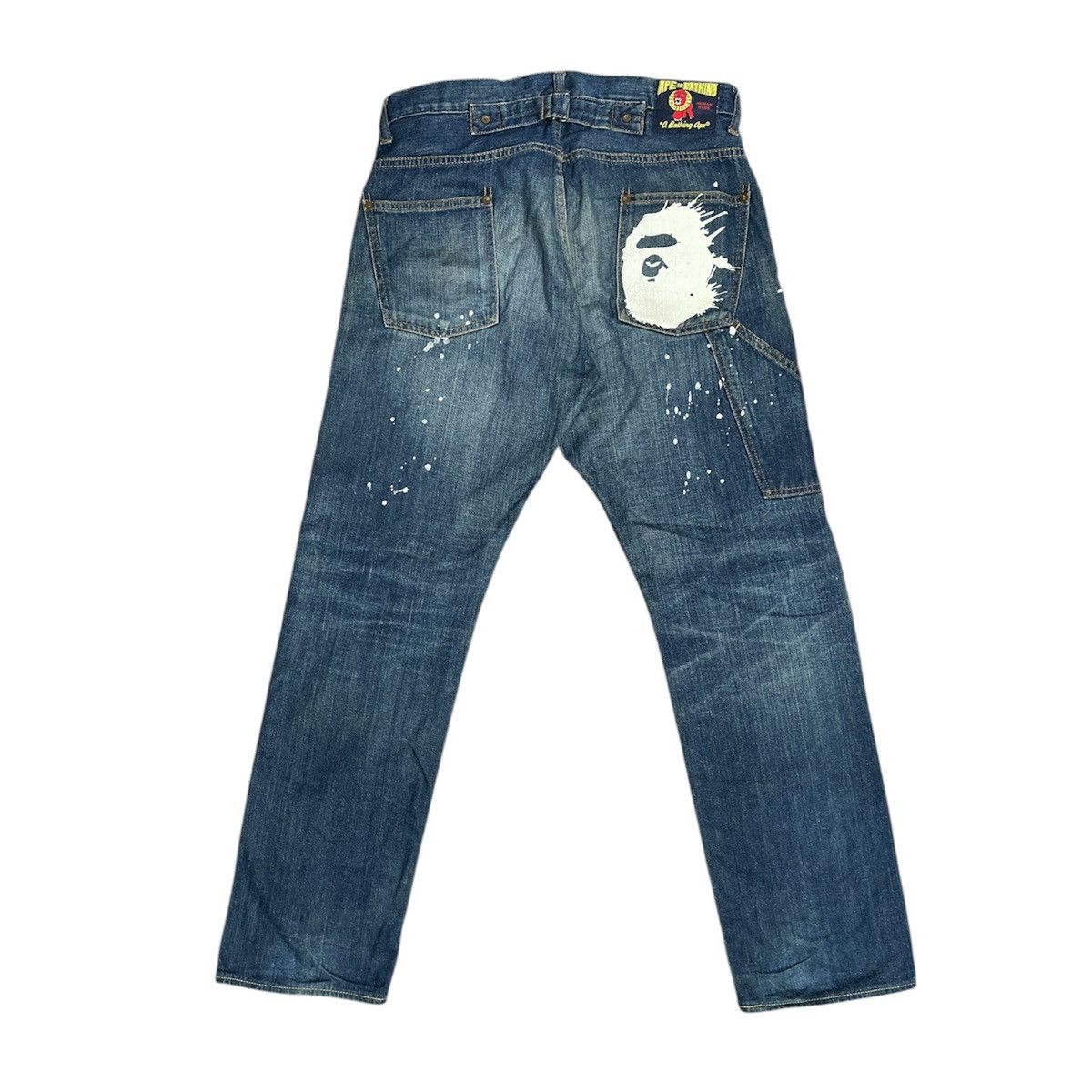 Bape bape paint splatter workwear denim Size US 32 / EU 48 - 1 Thumbnail