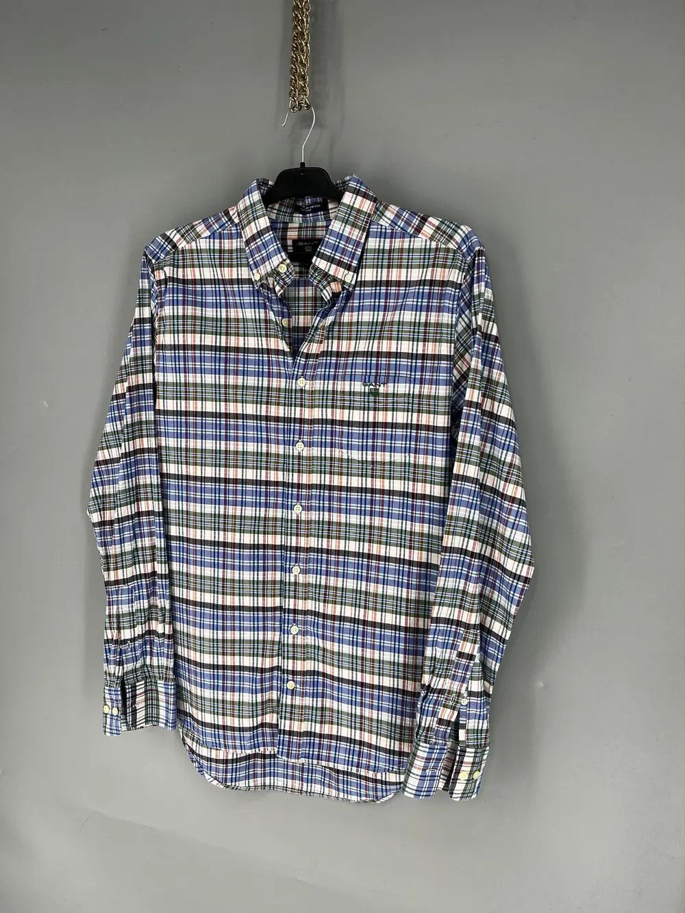 Vintage Vintage Flannel GANT Plaid Shirt Travis style Size US L / EU 52-54 / 3 - 3 Thumbnail
