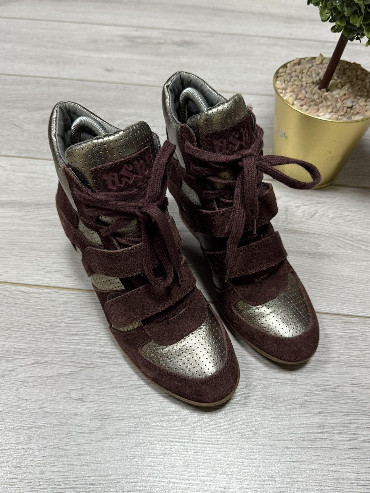 ASH ASH suede Isabel Marant style high sneakers boots vintage Size US 7 / IT 37 - 2 Thumbnail