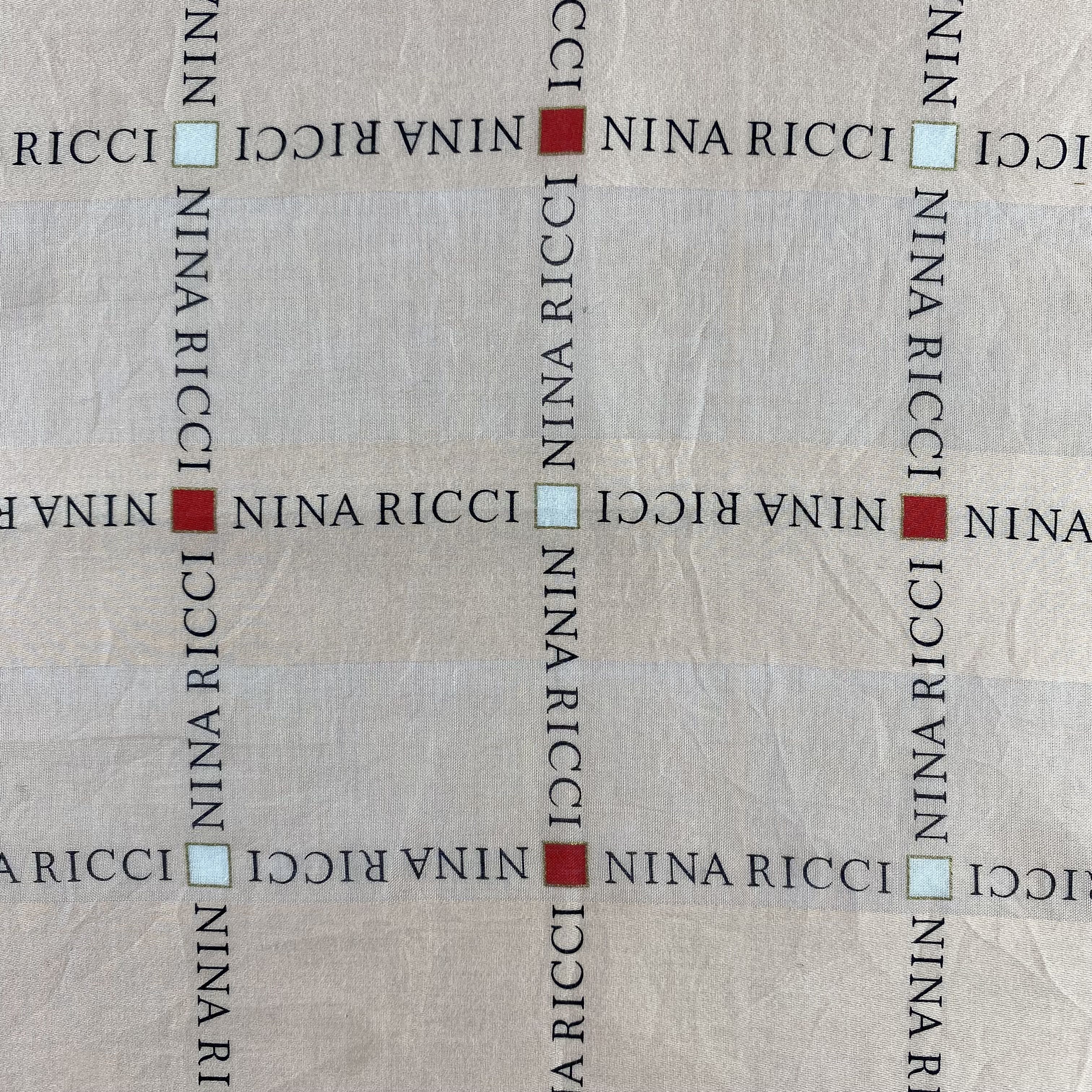 Nina Ricci × Vintage Nina Ricci Handkerchief / Neckerchief / Bandana-P1035 Size ONE SIZE - 4 Thumbnail