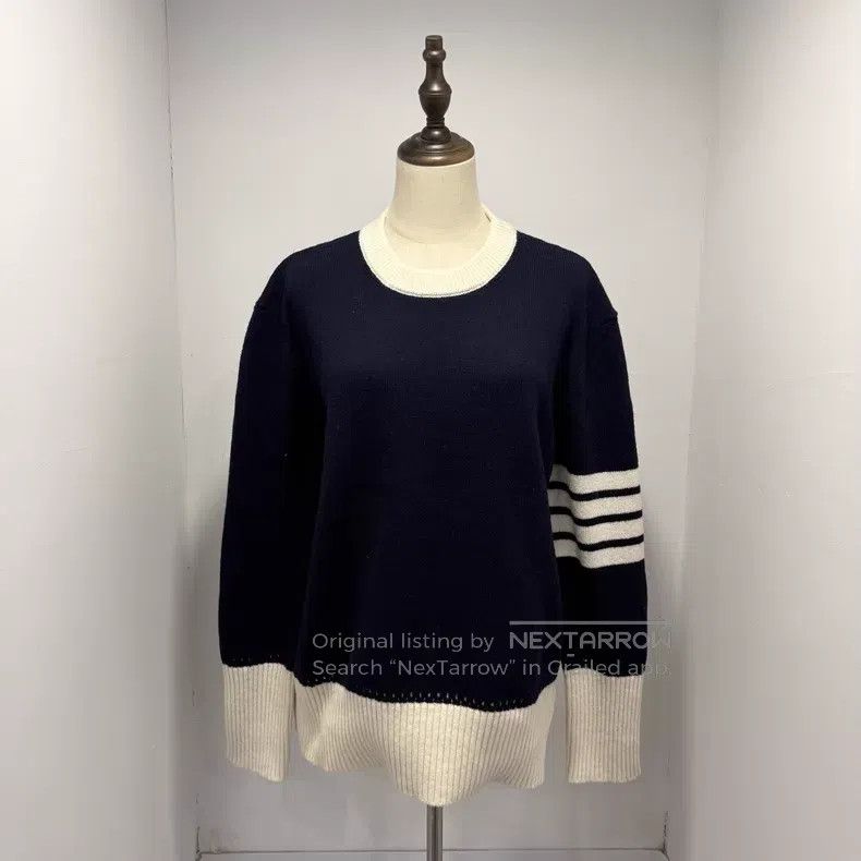 Thom Browne Thom Browne Four-Stripe Sweater Size US S / EU 44-46 / 1 - 1 Thumbnail