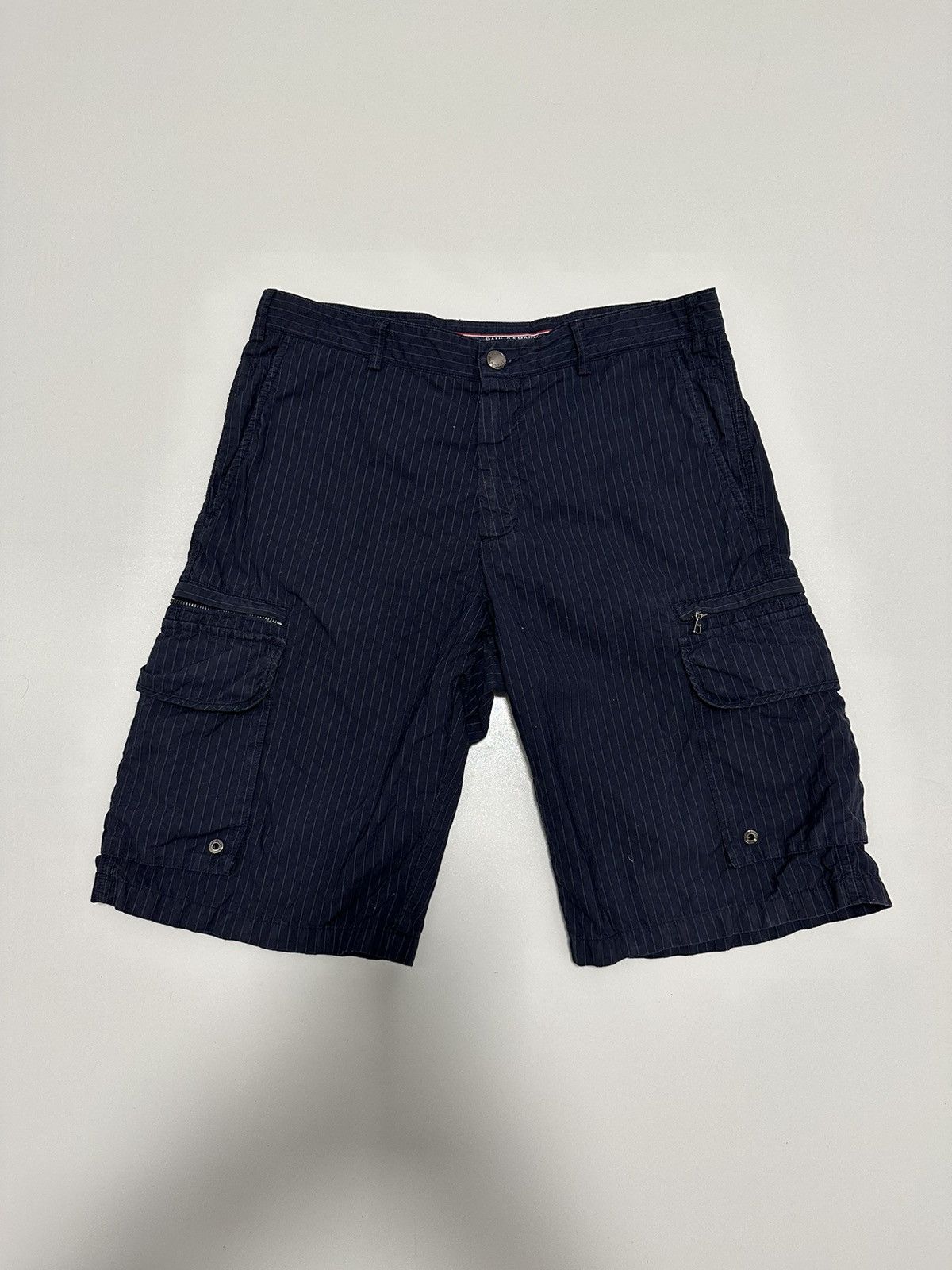 Paul & Shark Paul Shark Shorts Cotton Striped Naby Blue Riri Size 32 Size US 32 / EU 48 - 3 Thumbnail