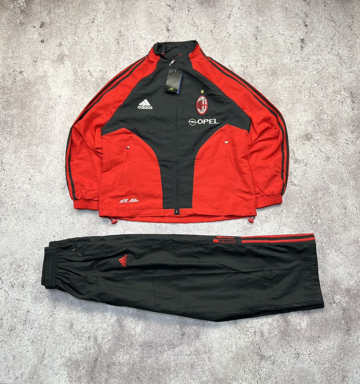Adidas × Vintage Adidas 2006 AC Milan Blokecore Tracksuit Jacket