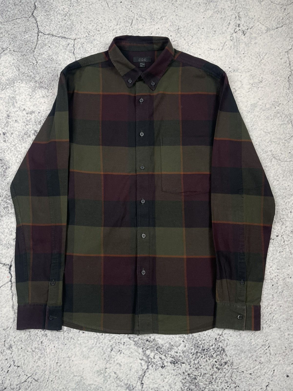 Cos COS M Checked Shirt Khaki Classic Old Money Spring Shirt Size US M / EU 48-50 / 2 - 2 Thumbnail