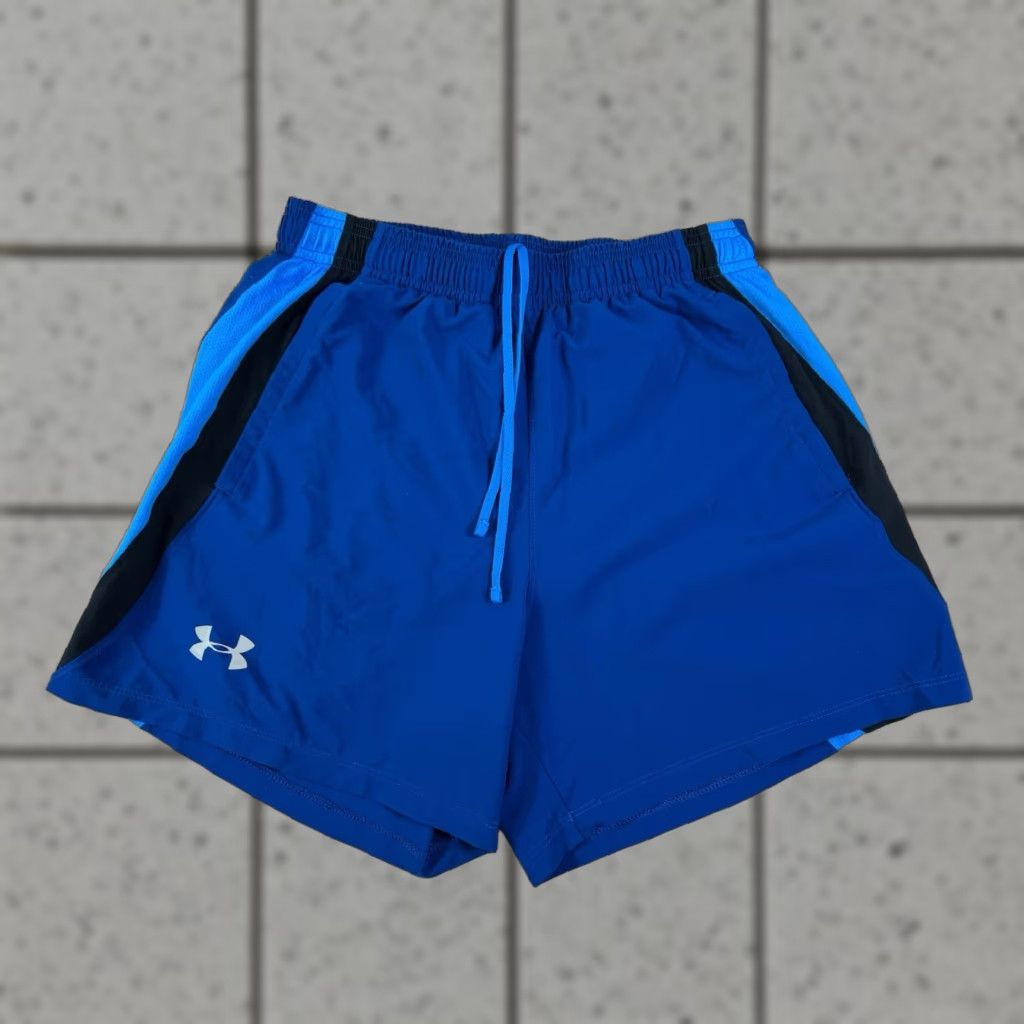 Under Armour Under Armour Shorts Fitted Lined Running Athletic Blue Size Medium Mens Size US 31 - 1 Thumbnail