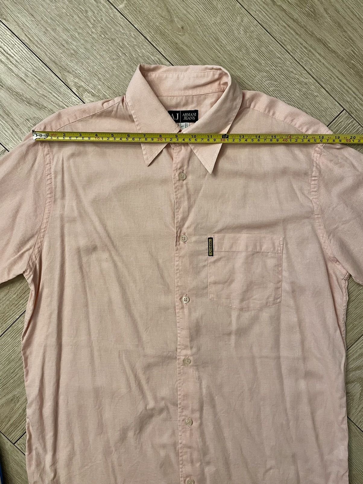 Armani Vintage Armani Jeans Shirt Mens Short Sleeve Button Up AJ Size US L / EU 52-54 / 3 - 14 Thumbnail
