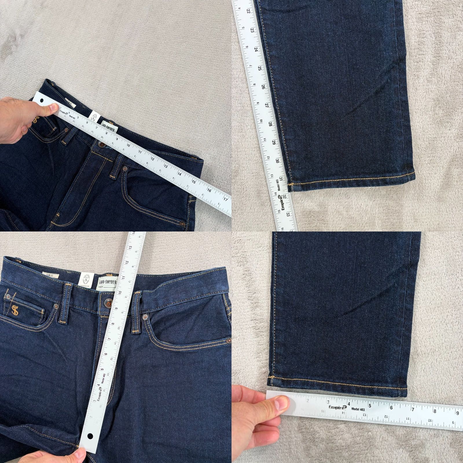 Todd Snyder Todd Snyder Slim Fit Stretch Jeans Indigo Rinse Wash Men 30x32 Slim Jeans 5-Pocket City USA Modern Denim Slim Fit Mens Clothing Blue Indigo Wash NWT Size US 30 / EU 46 - 8 Thumbnail