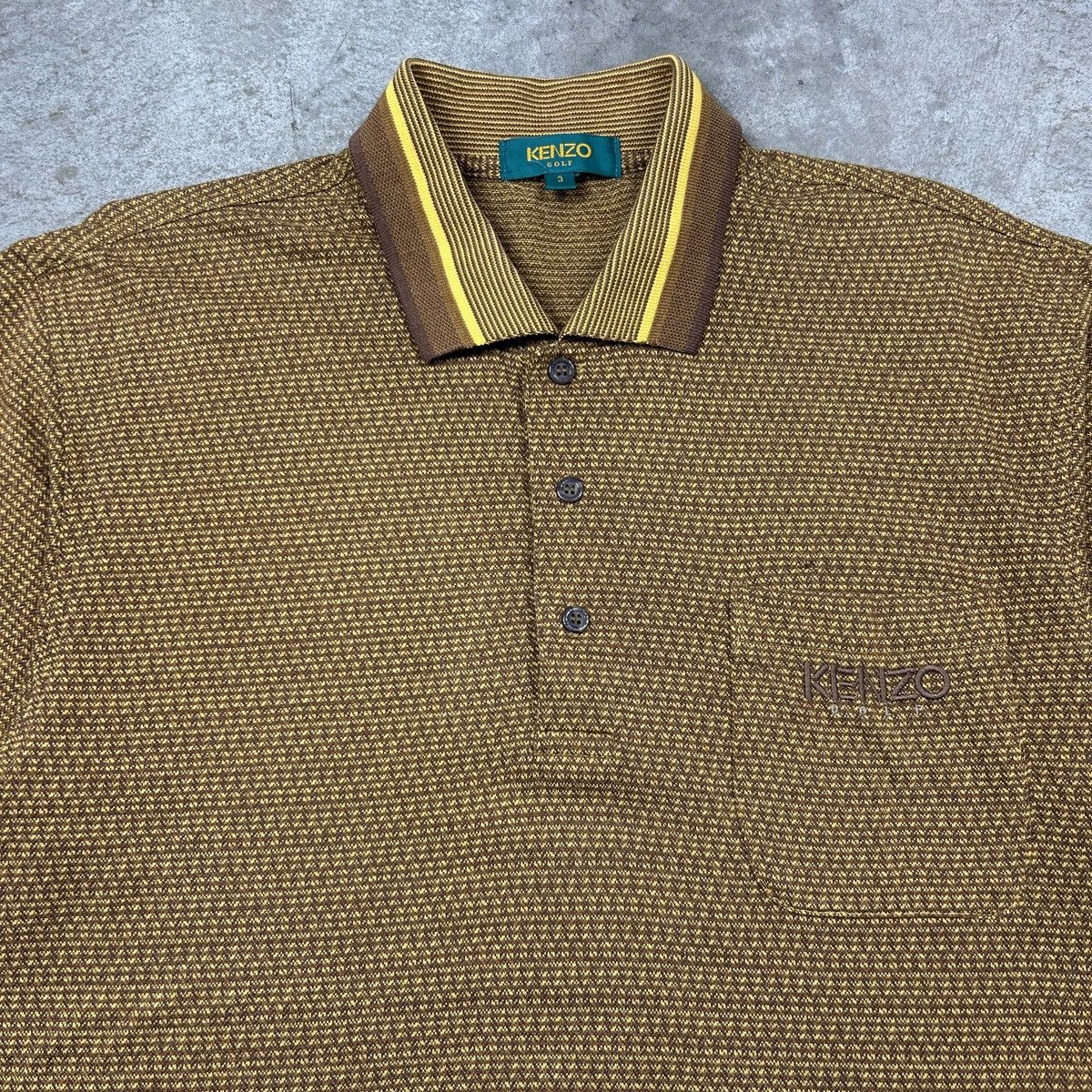 Kenzo × Vintage 1990s Kenzo Golf - Golden Polo Size US M / EU 48-50 / 2 - 8 Thumbnail