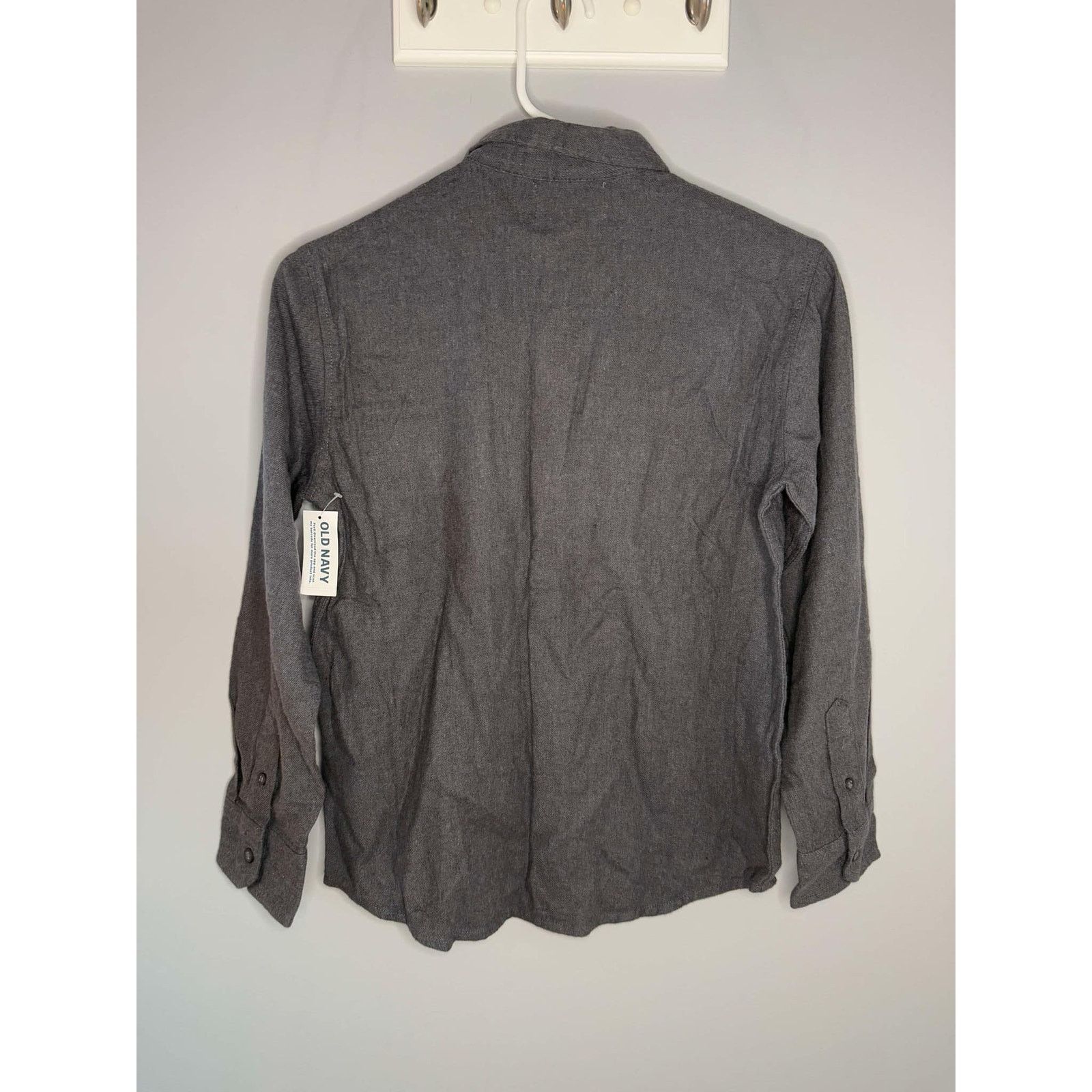 Old Navy NWT Old Navy Built-In Flex Button-Up Shirt Gray L/10-12 Size US L / EU 52-54 / 3 - 2 Thumbnail