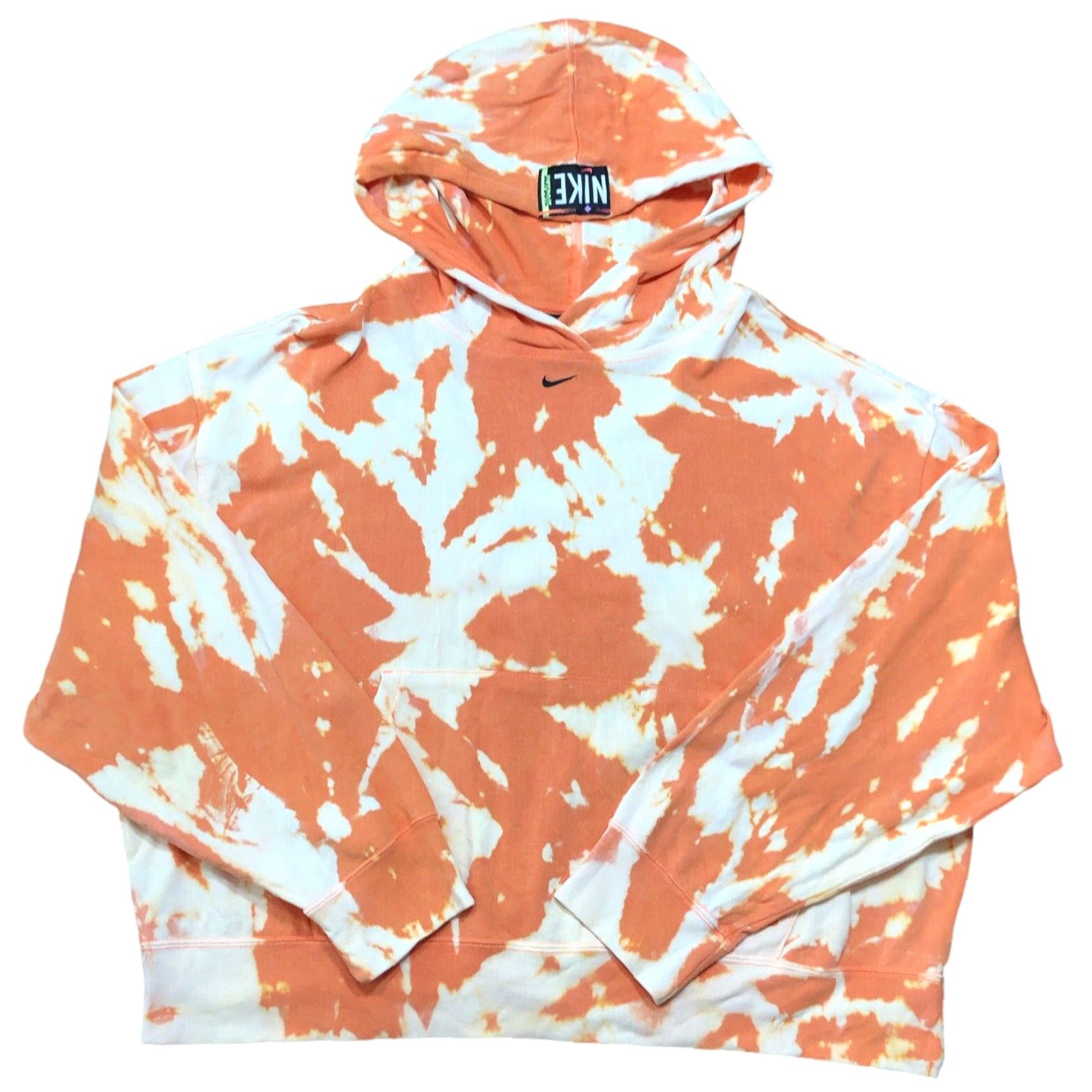 Nike Nike Hoodie Sweatshirt Womens Large Oversized Tie Dye Acid Wash Orange Size L / US 10 / IT 46 - 2 Thumbnail